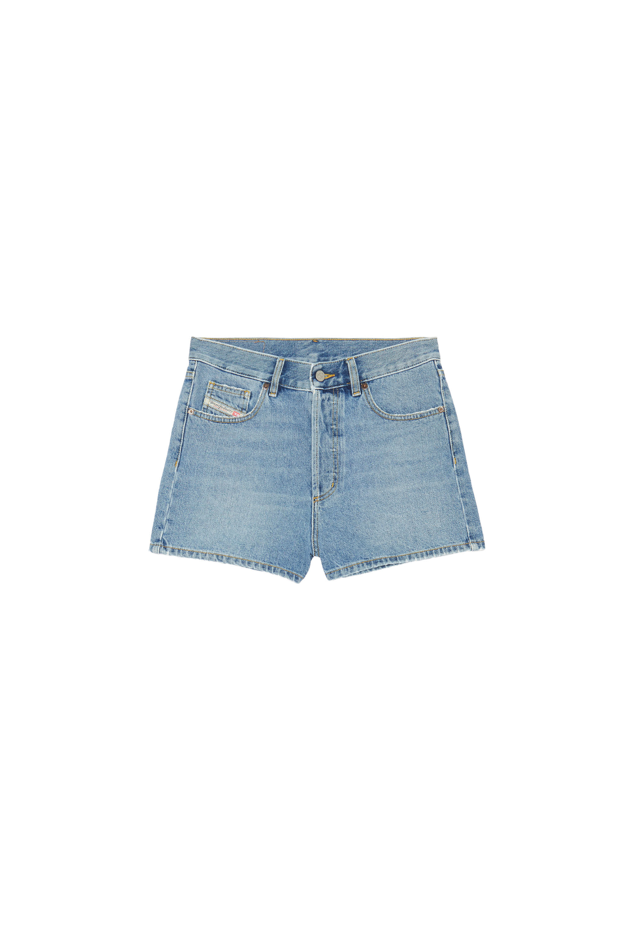 Diesel - D-GER, Woman's Denim shorts in Light Blue - 2