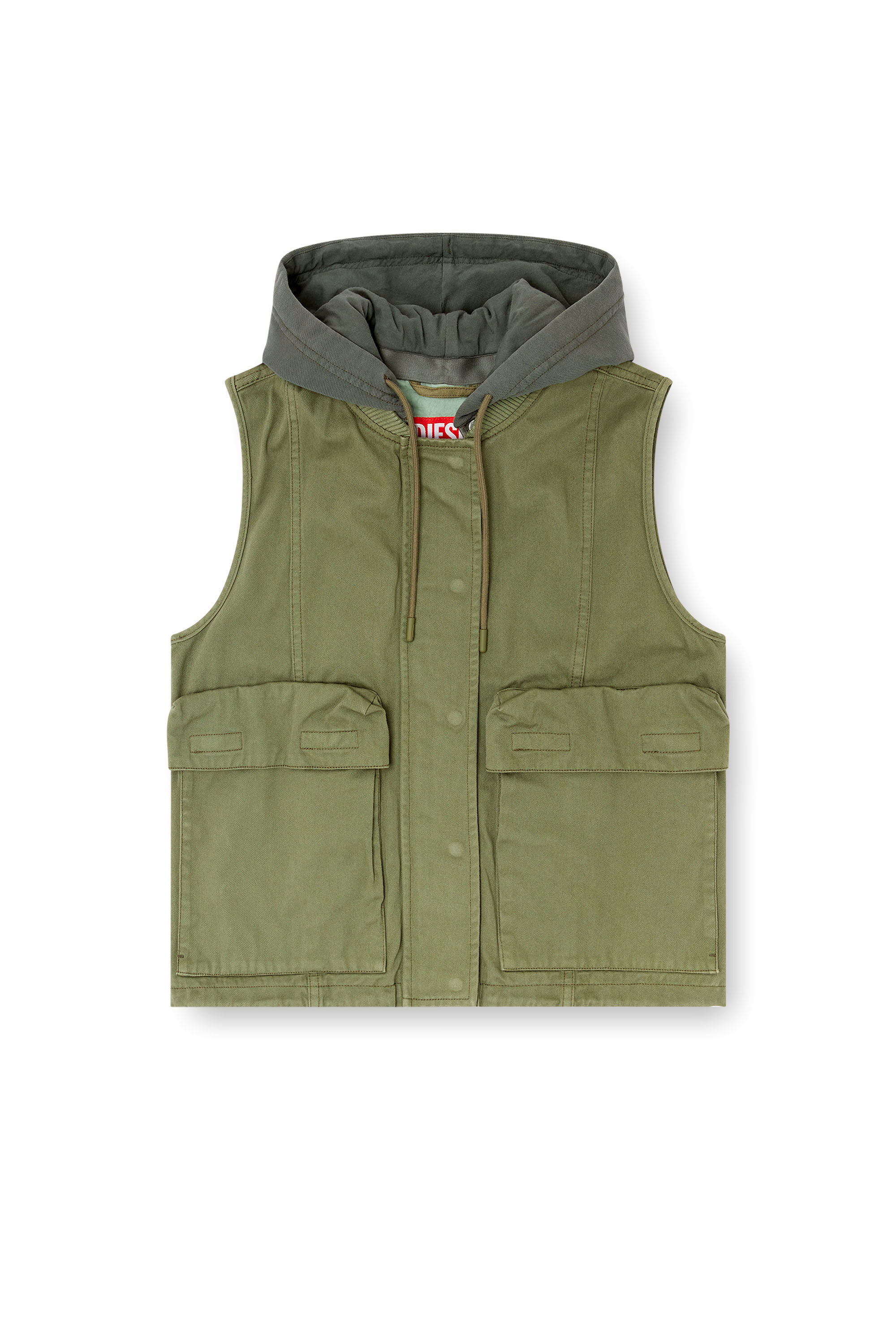 トップス hooded short vest - olive / pilot twill 25WMPWPUHY35P73_0103_1.jpg?sw=