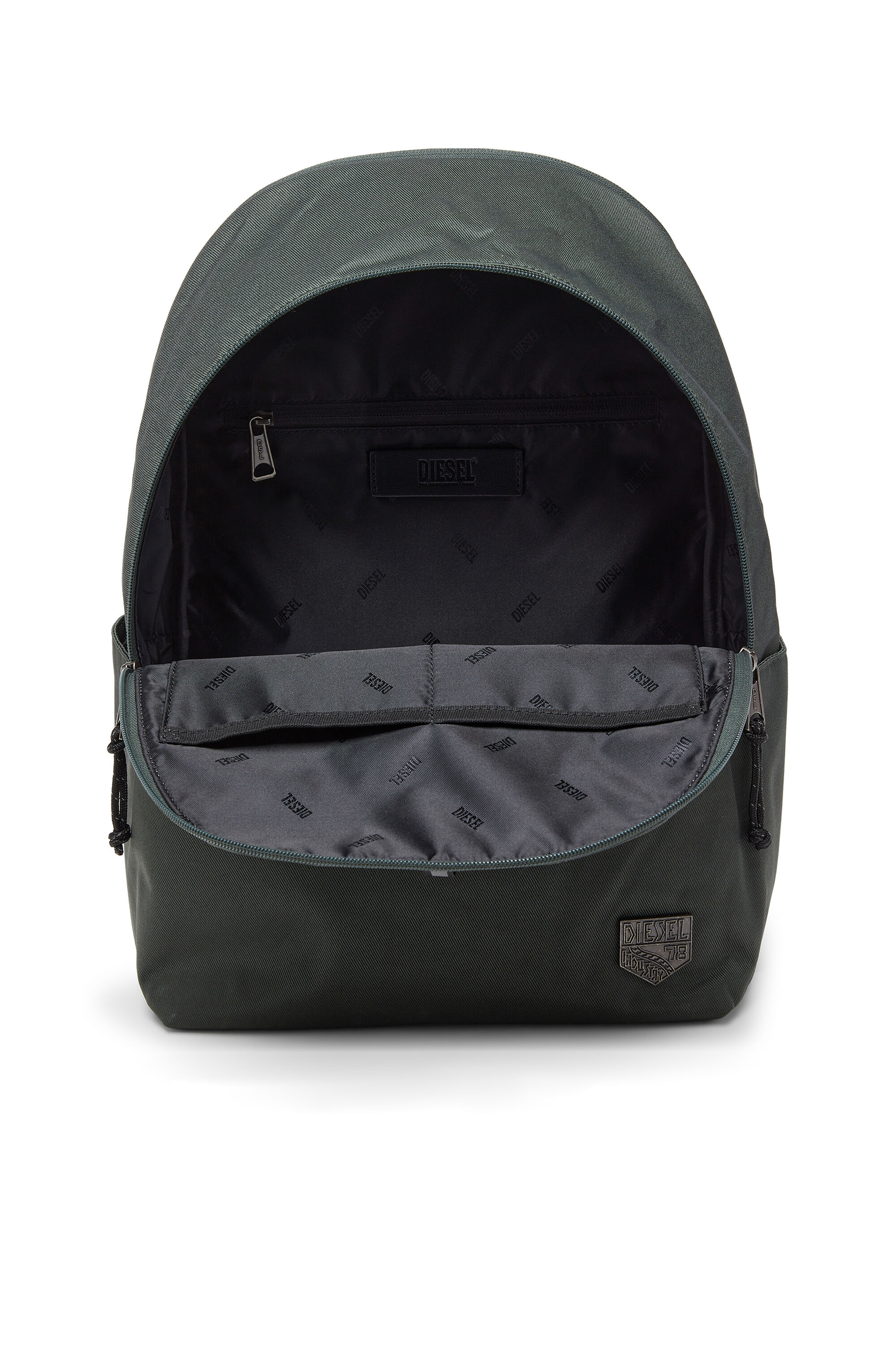 Women's D-Pack - Backpack in nylon with emblem logo | Green | Diesel