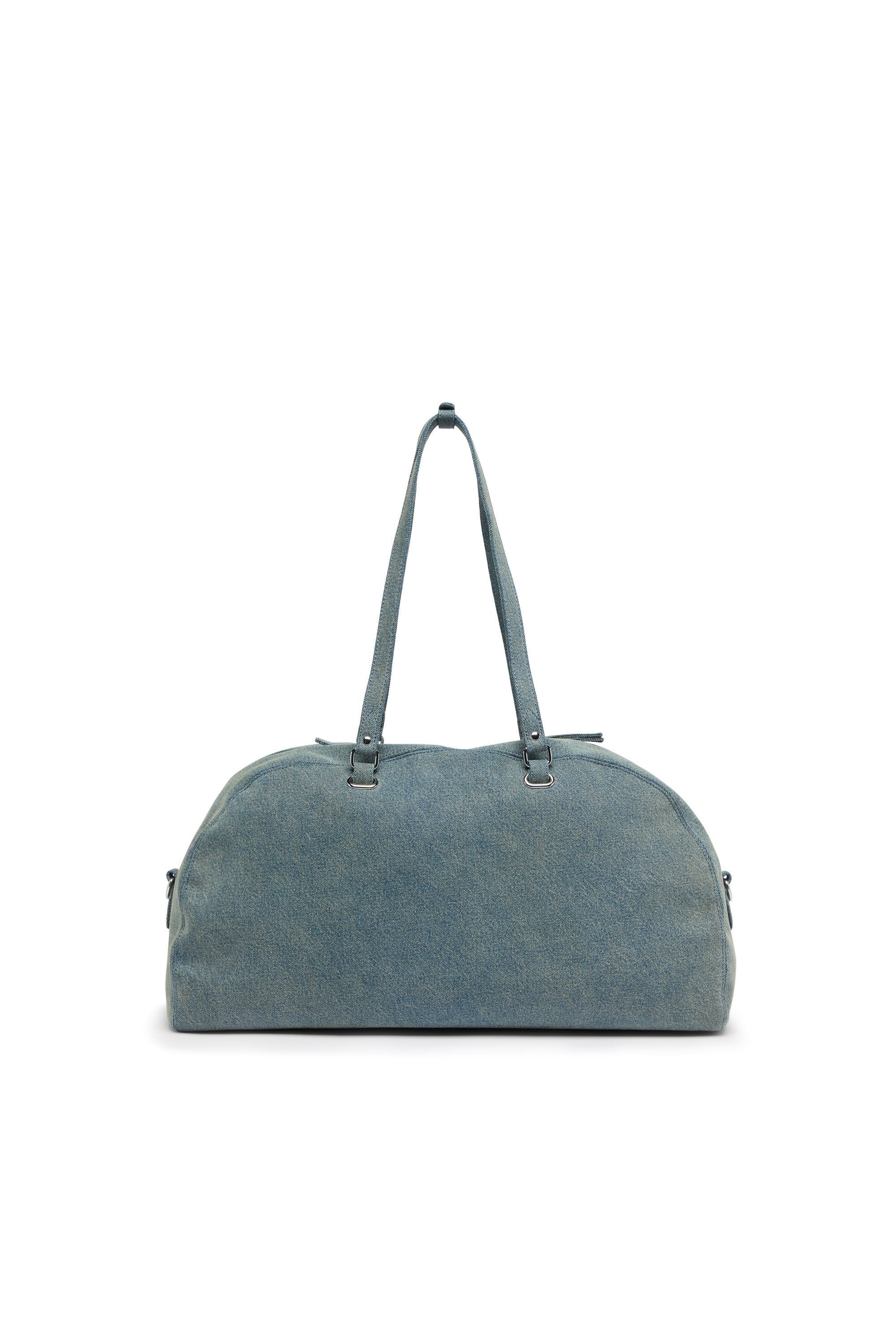Diesel - 1DR DOME SOFT DUFFLE XL, Unisex's 1DR Dome-Duffle bag in denim with Oval D logo in Light Blue - 3