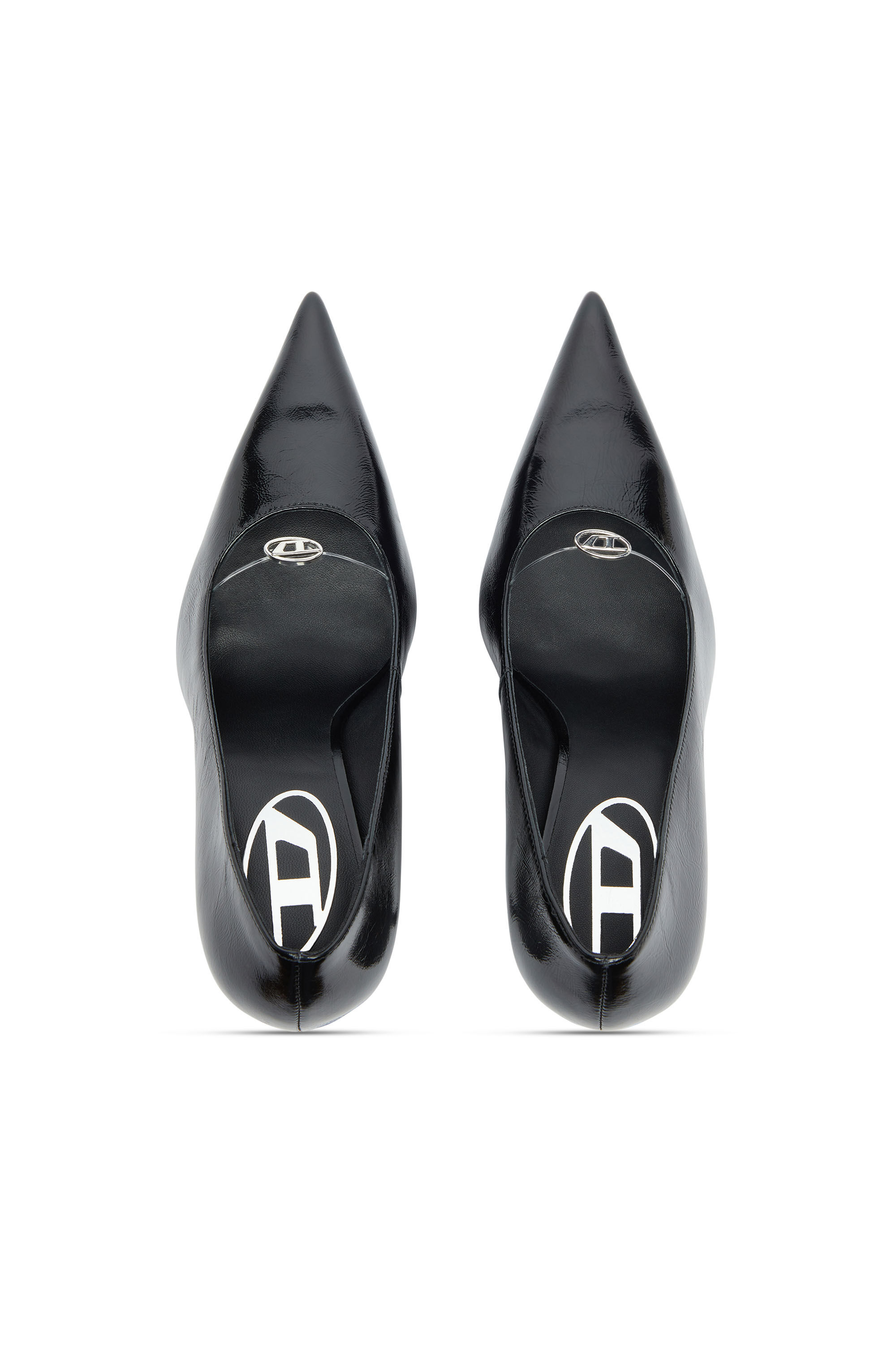 Diesel - D-JEWELS 90 P, Woman's D-Ten&Half - Pumps in naplak leather in Black - 5