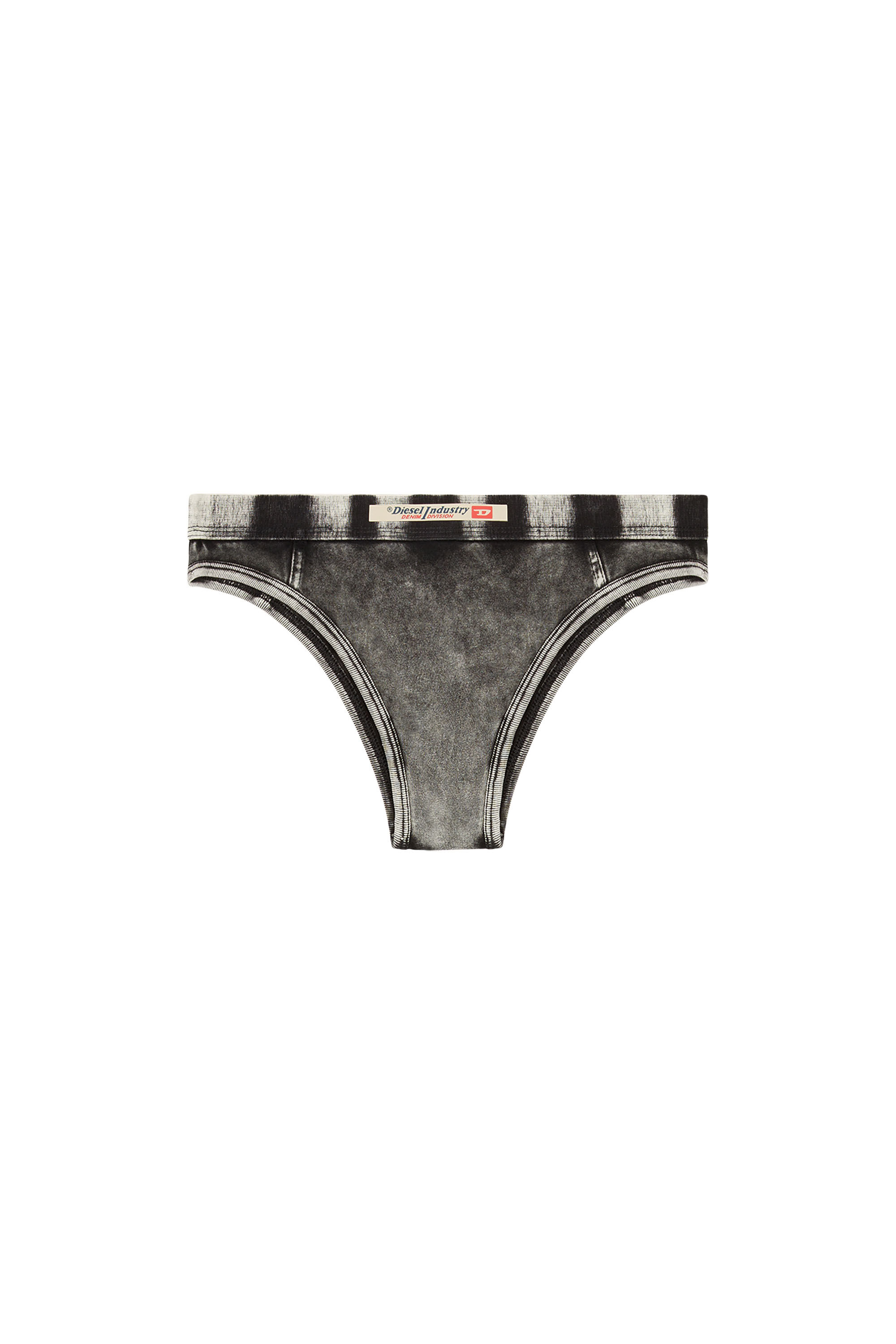 Diesel - CLODIA-DNM, Woman's Briefs in denim-effect jersey in Black - 2