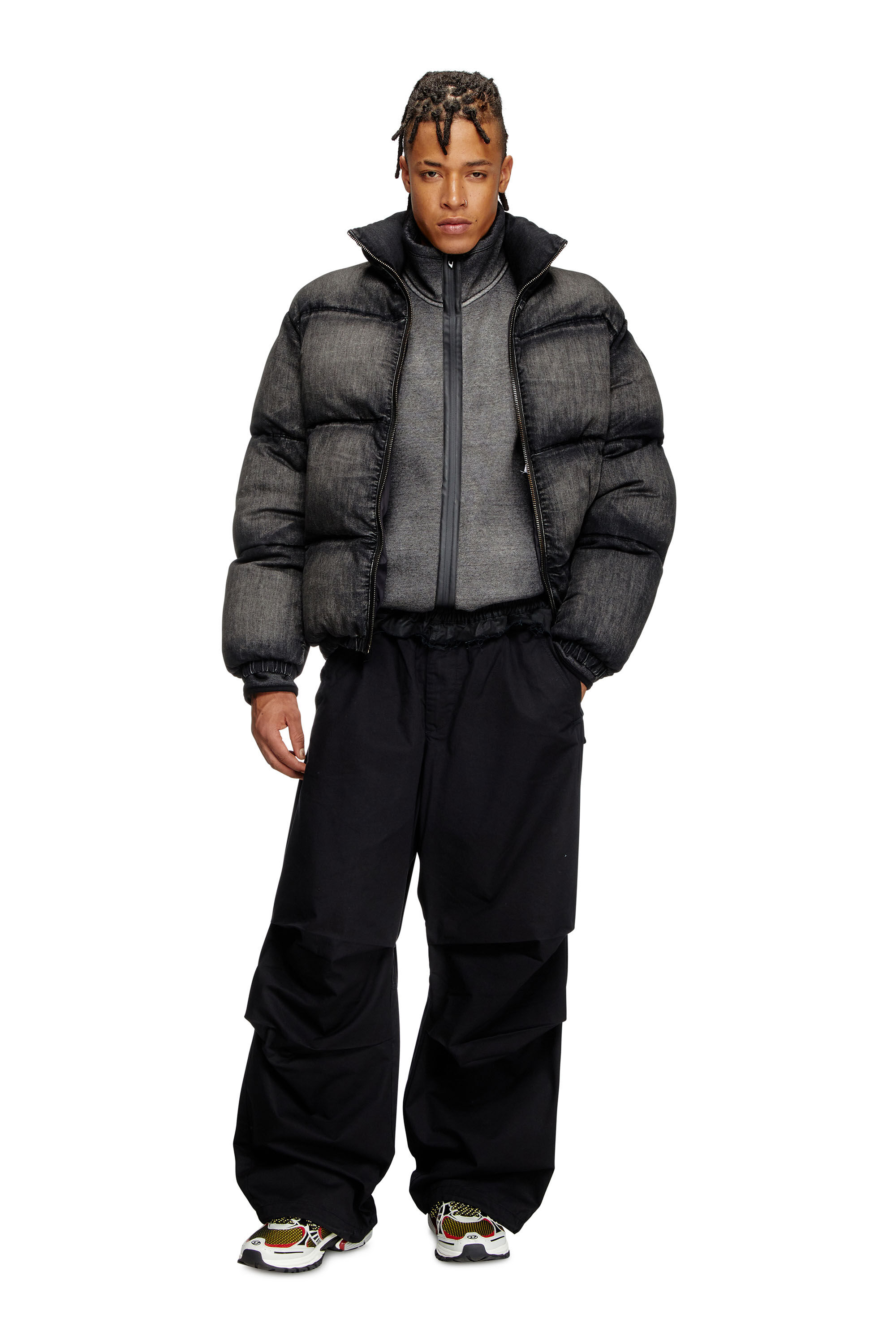 Diesel - P-GUSTAF, Man's Cargo pants in Black - 1