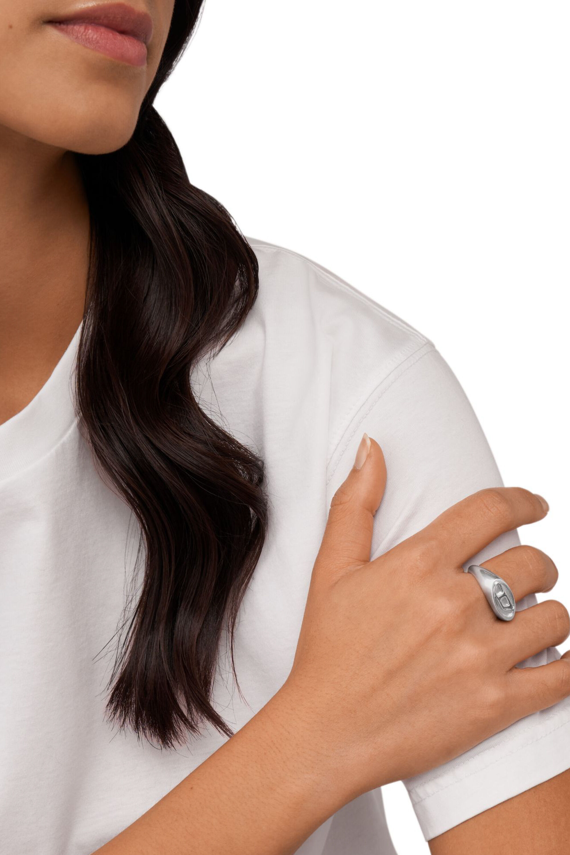 Stainless steel women's rings top