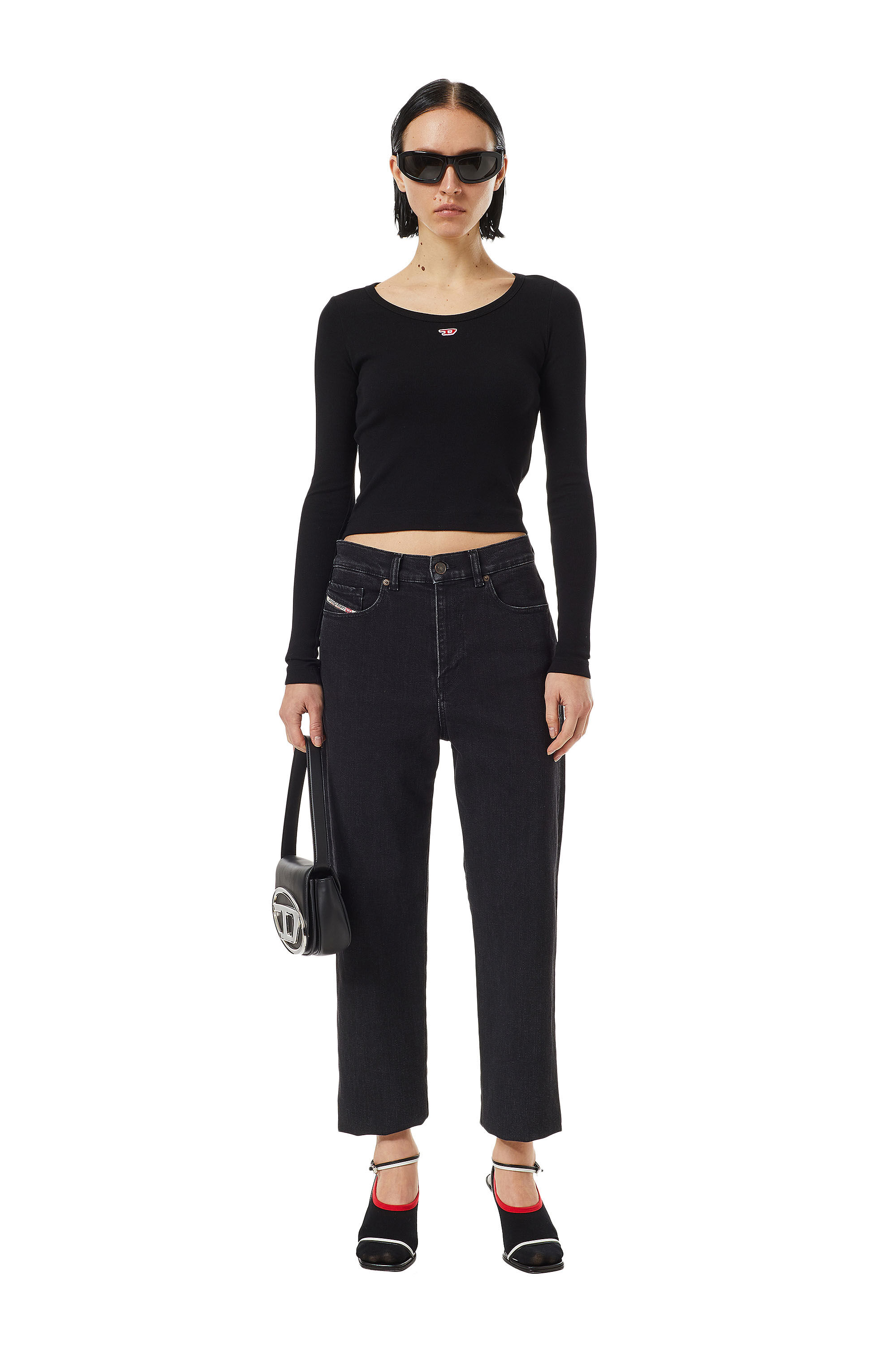 Diesel - Boyfriend Jeans 2016 D-Air Z9C25, Woman's Boyfriend Jeans - 2016 D-Air in Black/Dark grey - 5