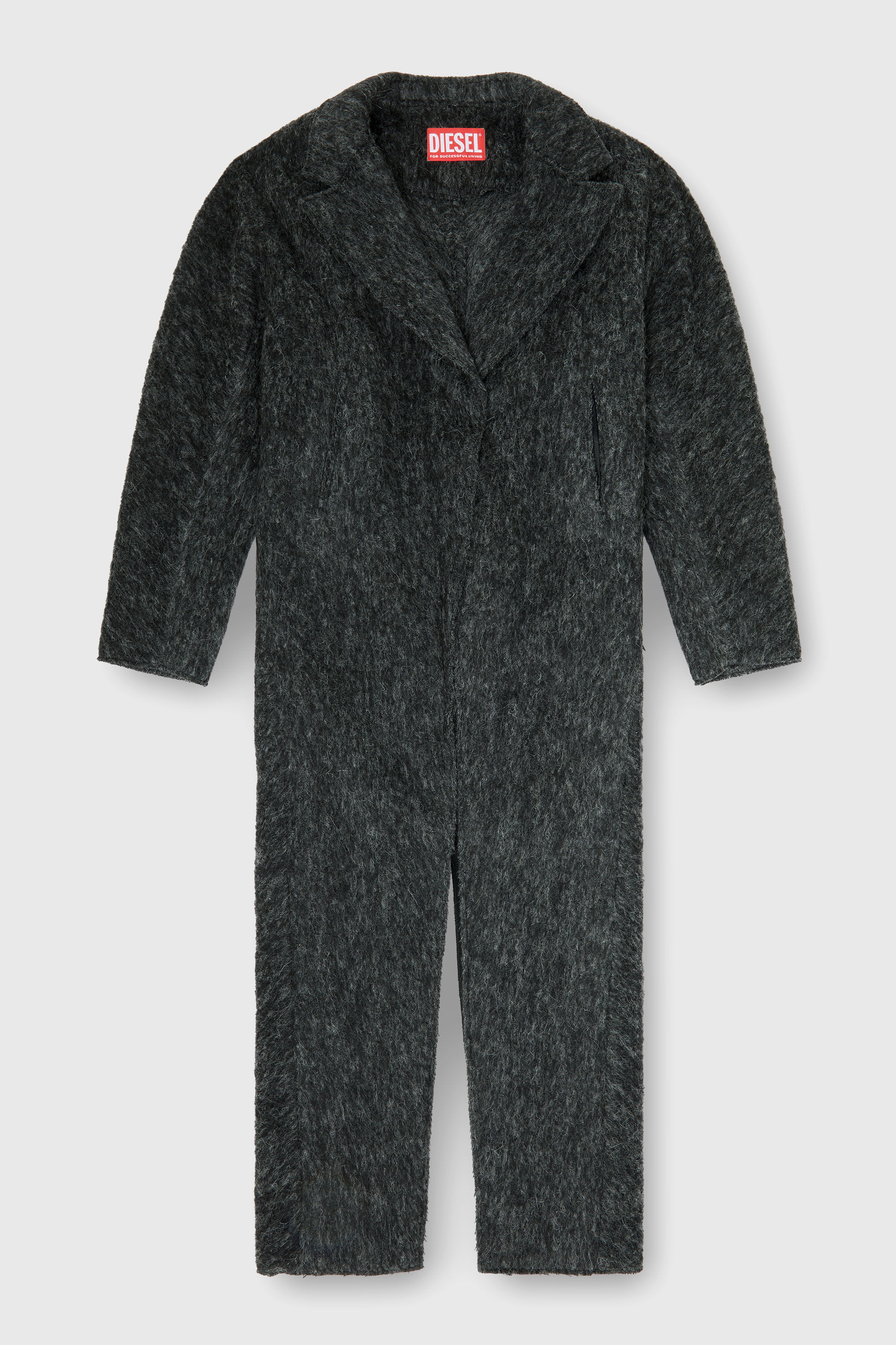Diesel - W-SAYTA, Woman's Long coat in wool and alpaca blend in null - 2