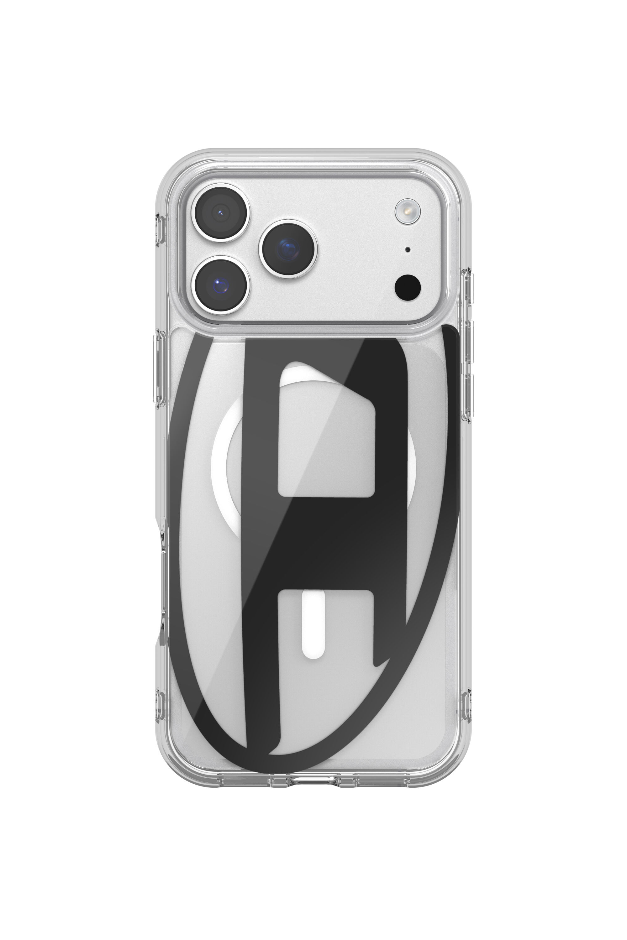 Diesel - 60418 AOP CASE, Unisex's Oval D metallic case with magsafe for iPhone 17 Pro Max in Black - 2