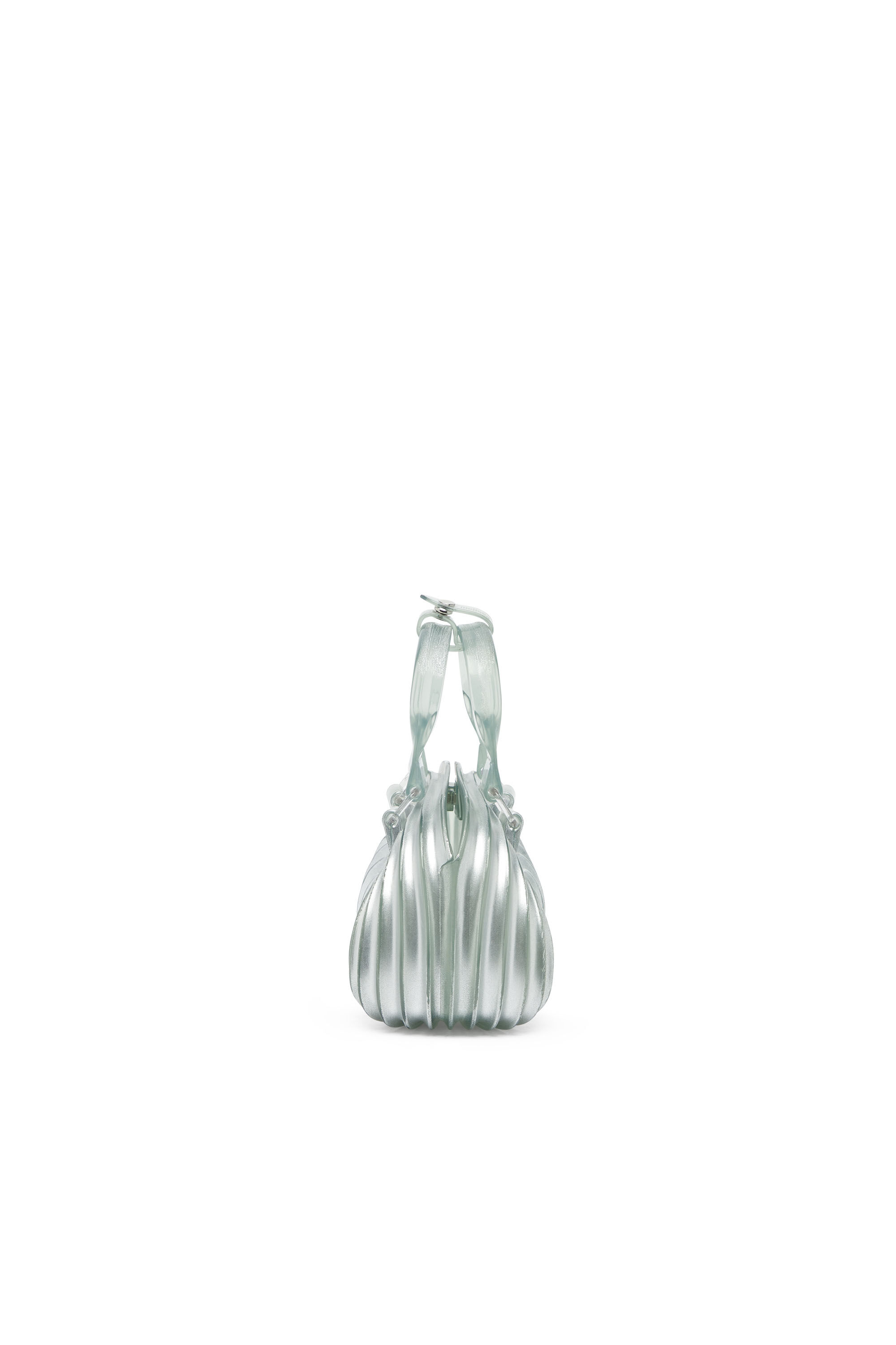 Diesel - MELISSA QUANTUM DOME, Woman's Quantum Dome - Handbag in Melflex&reg; in Silver - 5