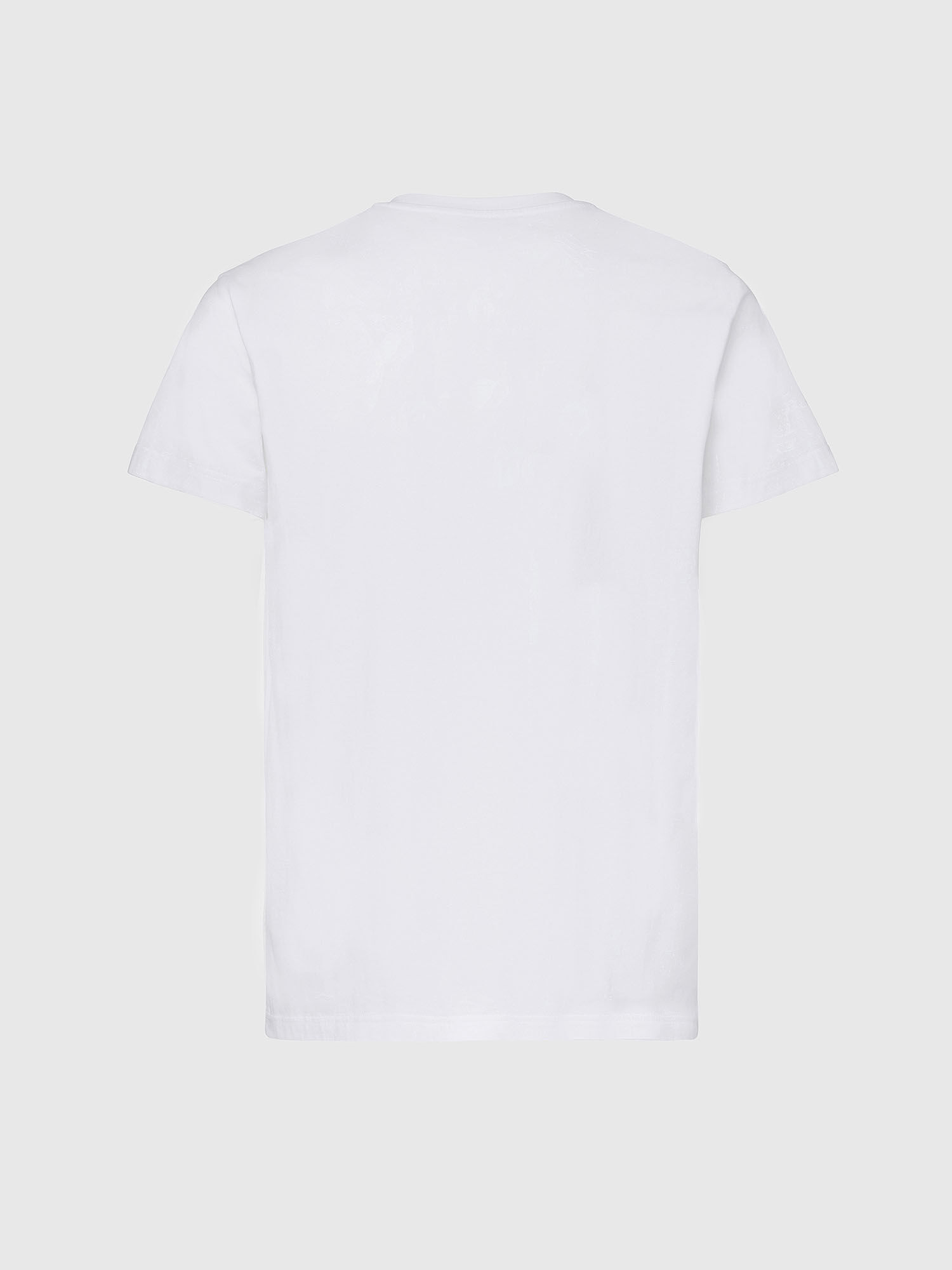 Diesel - T-DIEGO-CUTY, Man's T-shirt with dual logo print in White - 2