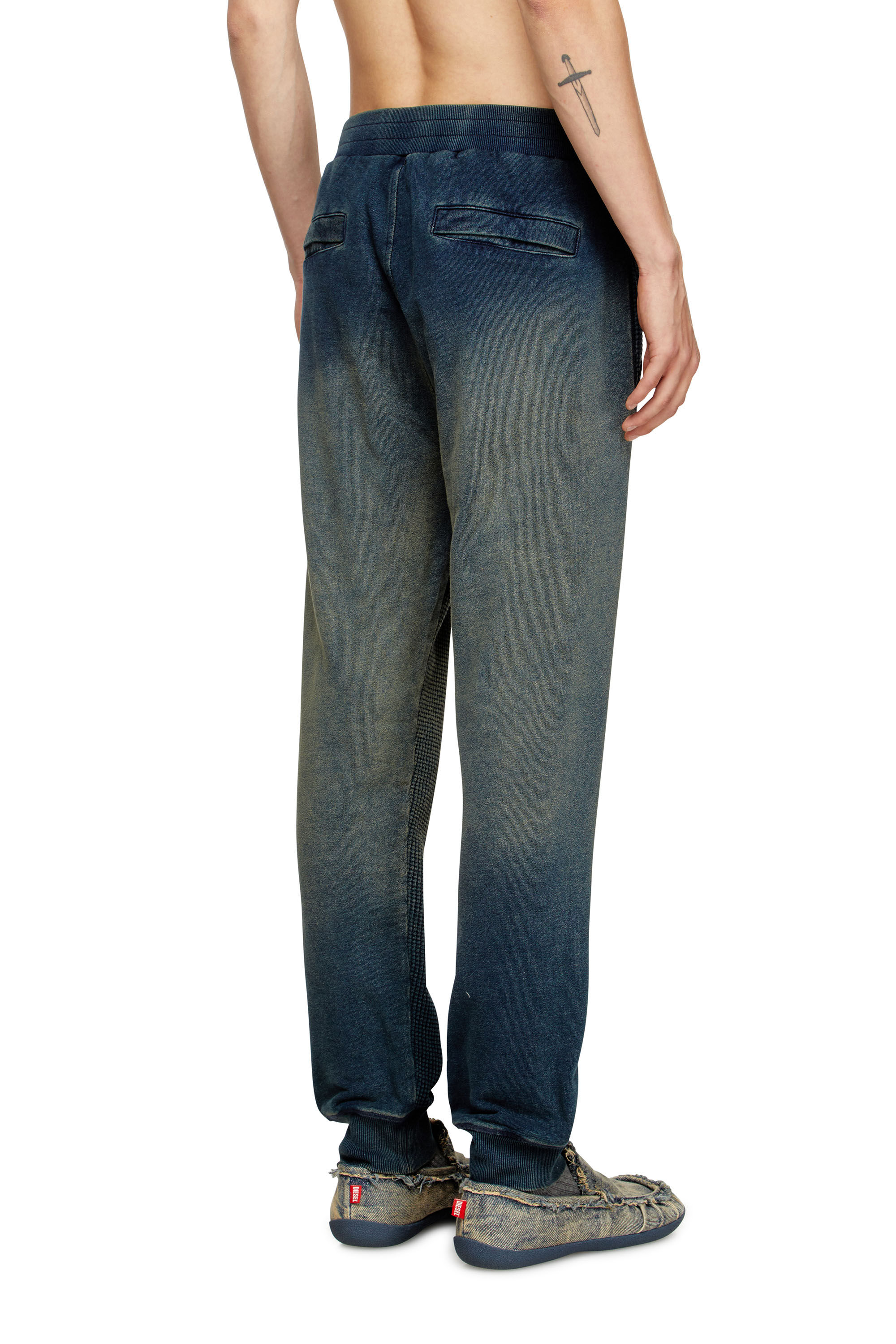 Diesel - P-WAFY, Man's Waffle track pants in Dark Blue - 2