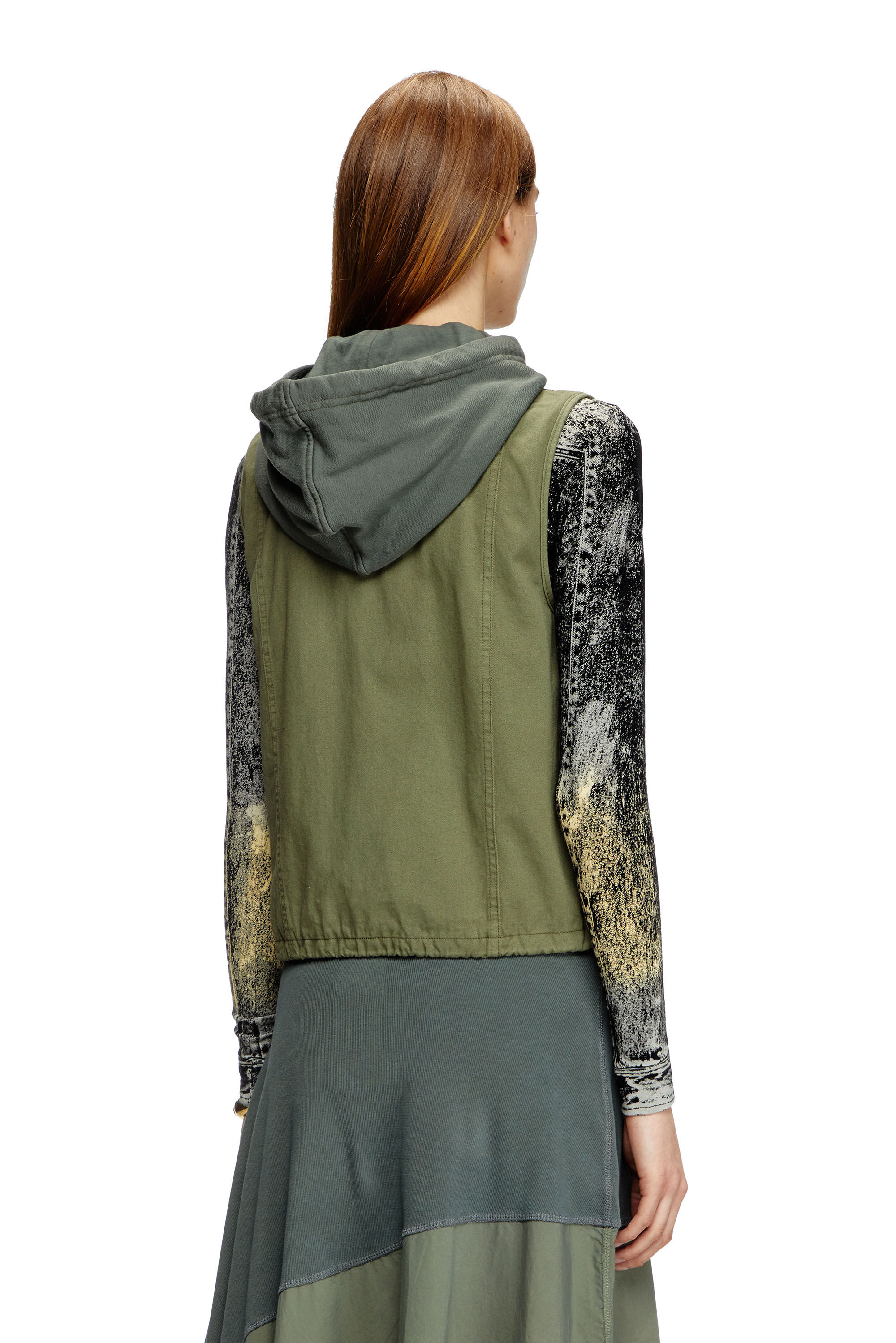 トップス Hooded Short Vest - Flight Satin(Brown) Hooded Short Vest - Flight Satin(Brown)