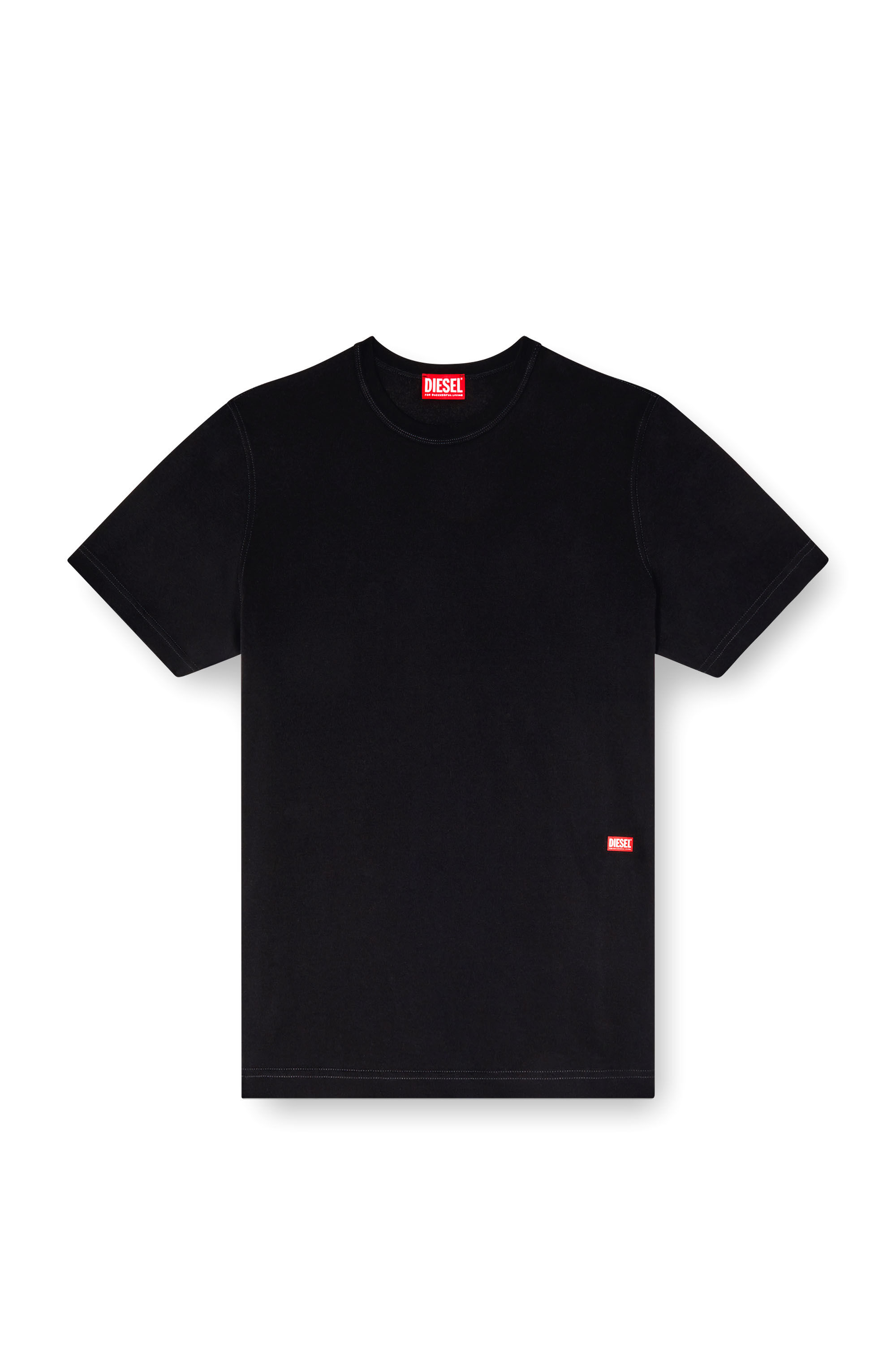 Diesel - T-ADJUST-SLITS-R13, Man's T-shirt with runway set print in Black - 2