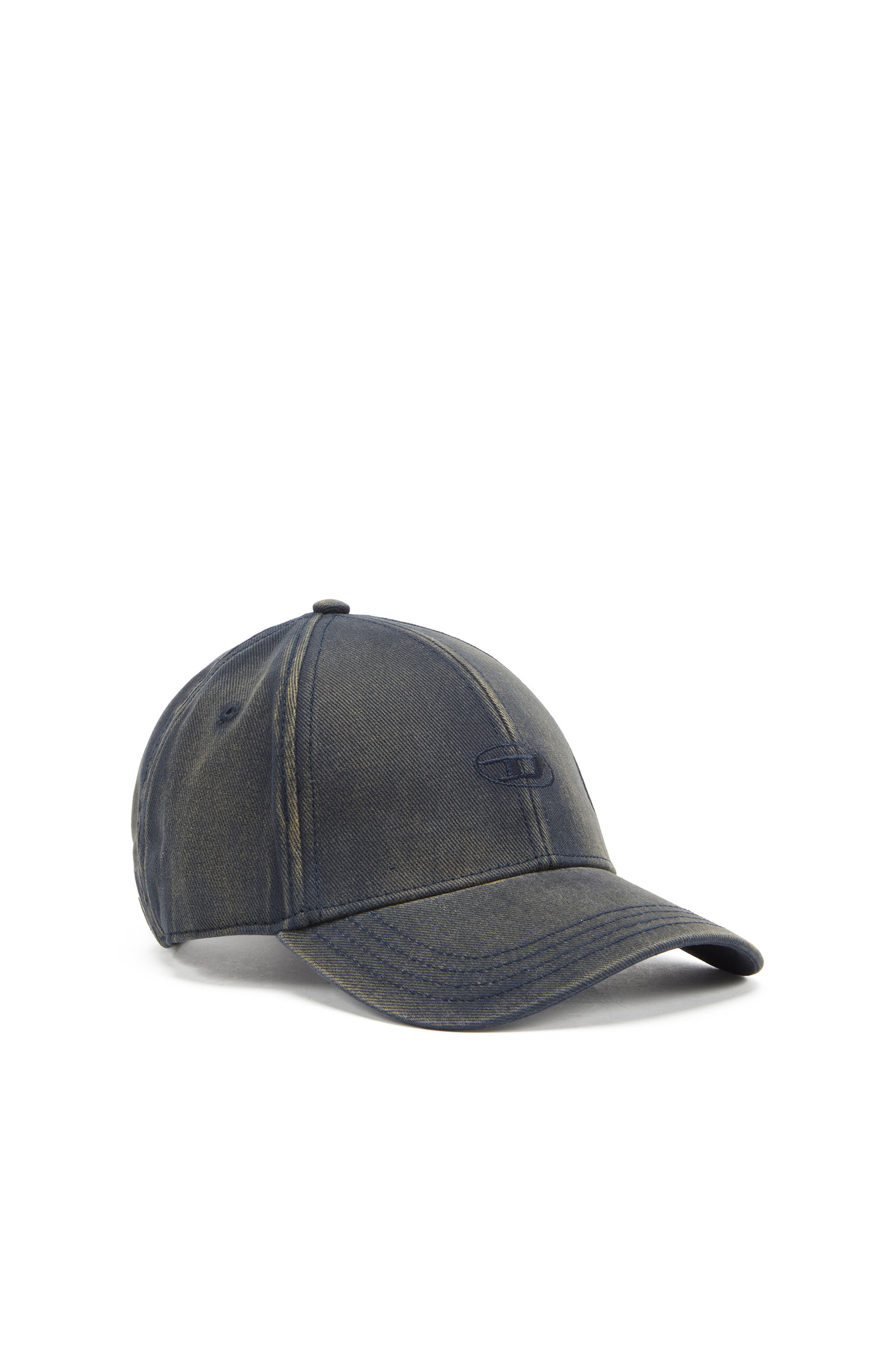 Diesel - C-RUN-WASH, Man's Baseball cap in washed cotton twill in Dark Blue - 1