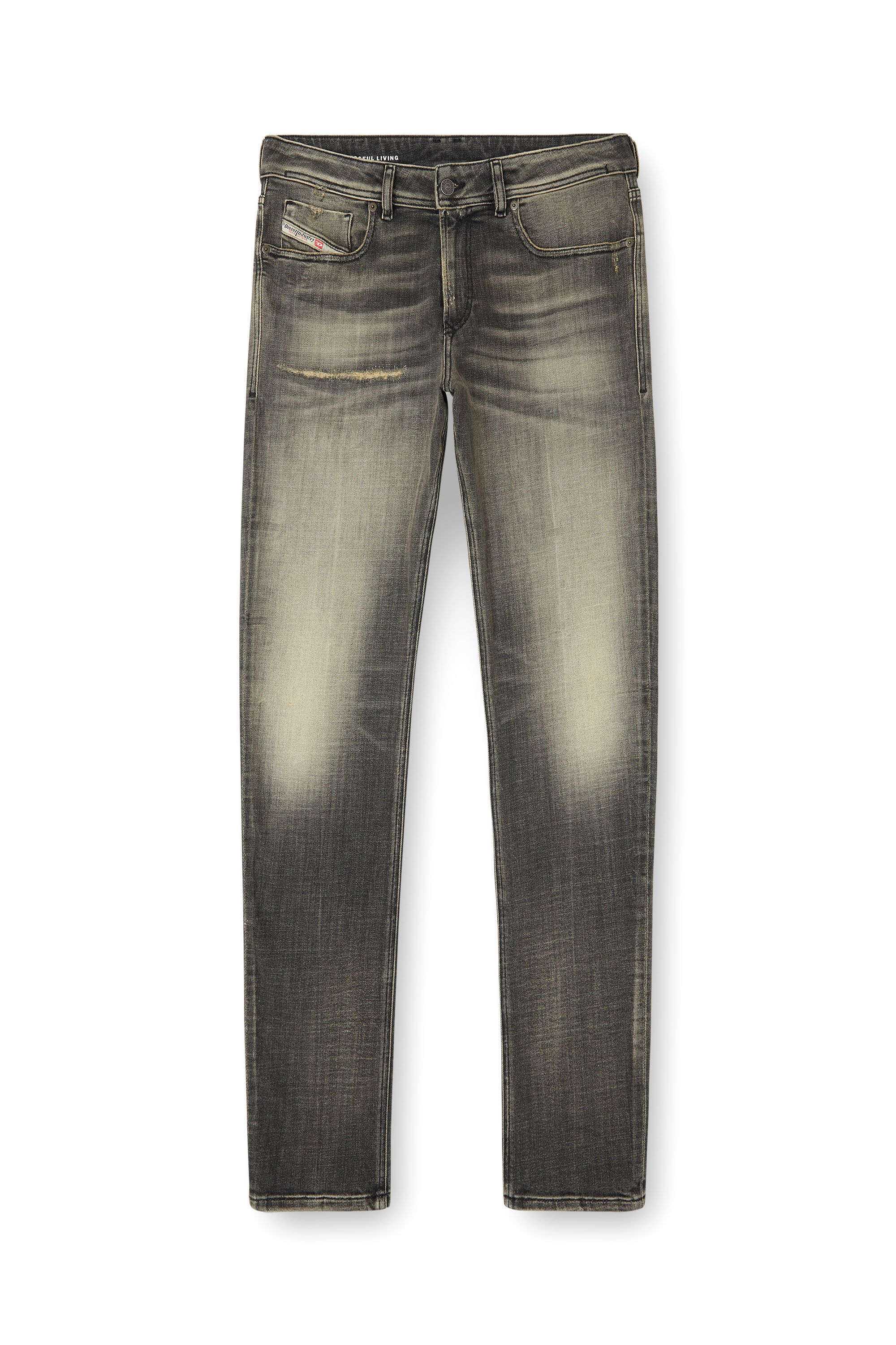 Diesel - Man's Skinny Jeans 1979 Sleenker 09K54, Black/Dark grey - 2