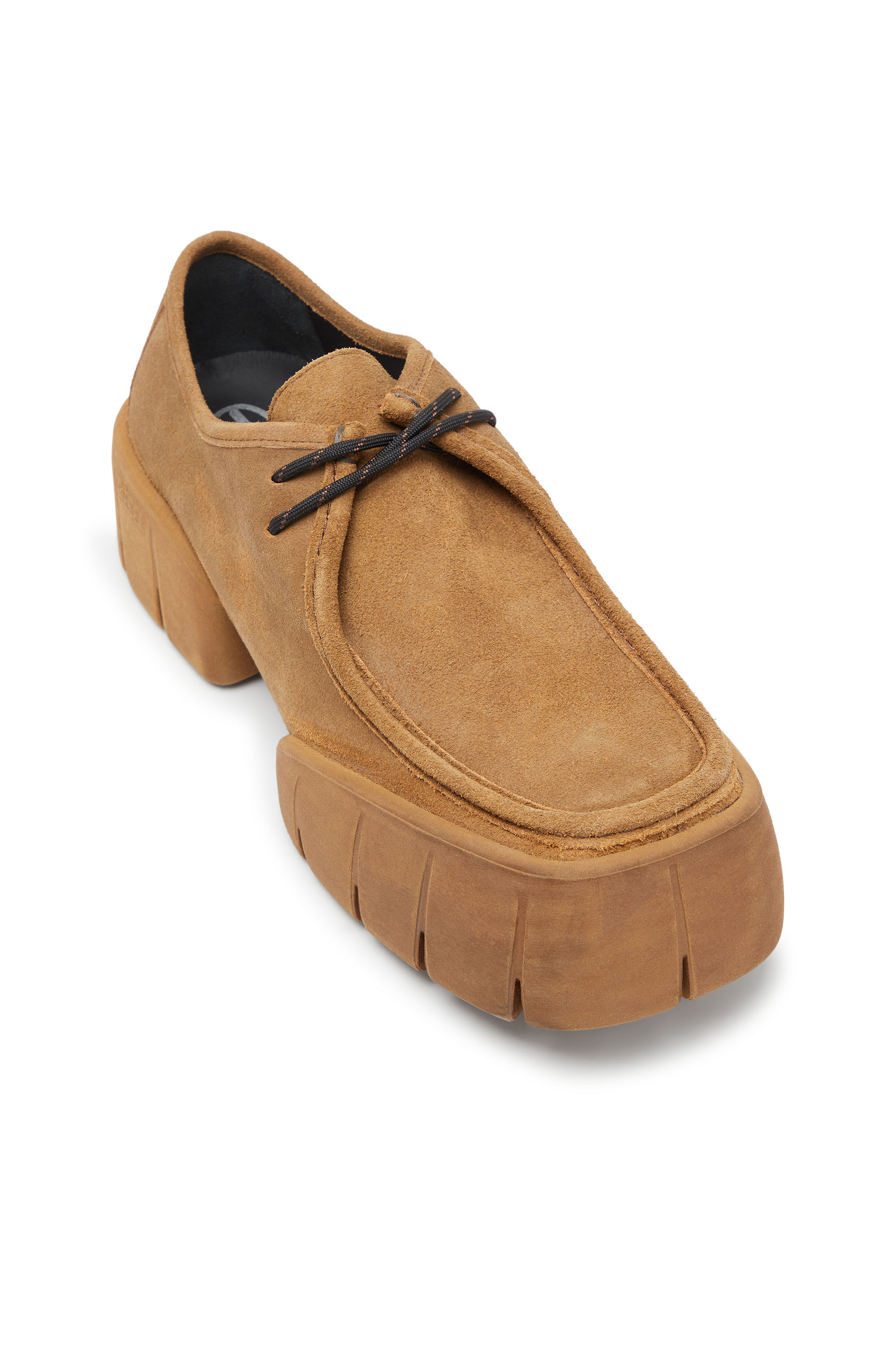 Diesel - D-TEX WB, Man's D-Tex-Moccasin-style shoes in waxed suede in Light Brown - 6