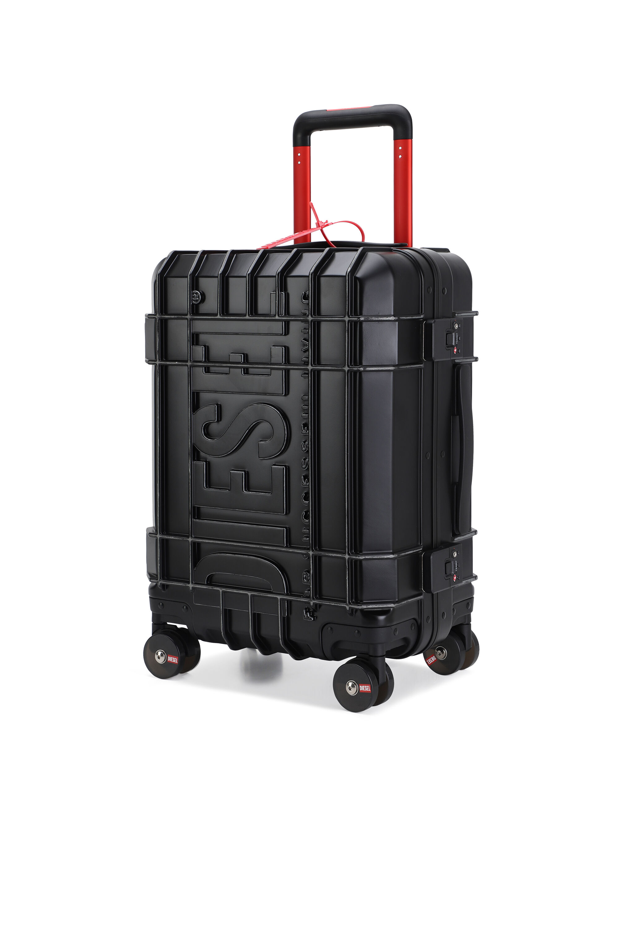 Diesel - DIESEL PC STRONG IMAGE TROLLEY- DSL003, Unisex's Rugged carry‑on suitcase 20" in Black - 5