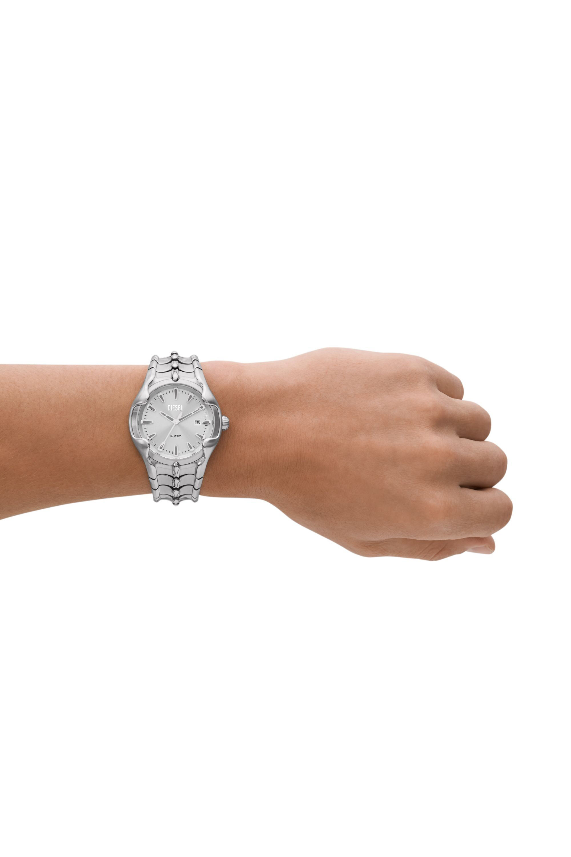 Diesel Vert Three-Hand Date Stainless Steel Watch - DZ2200