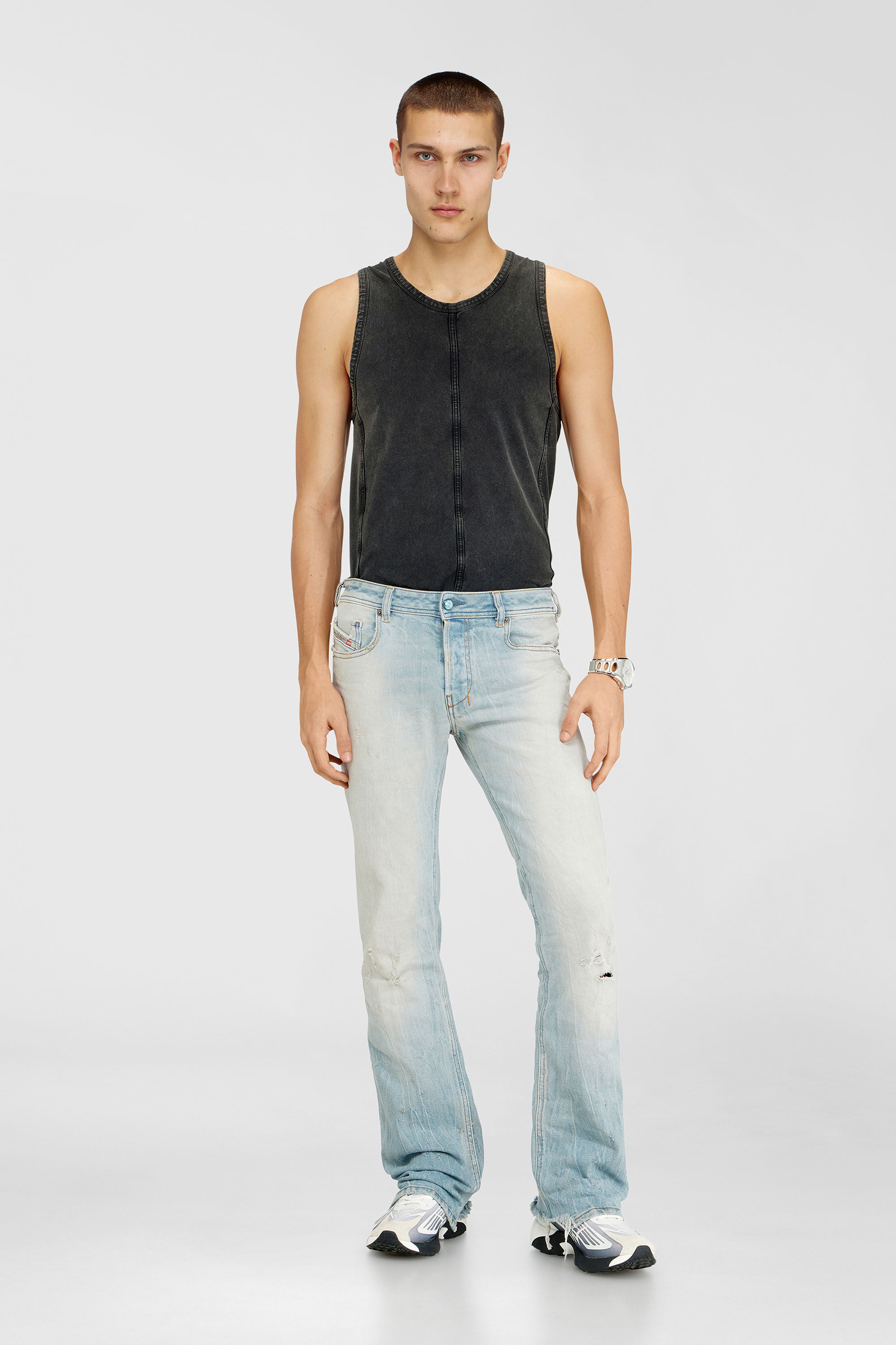 Diesel - Man's Bootcut Jeans 2007 Zatiny 09N47, Light Blue - 1