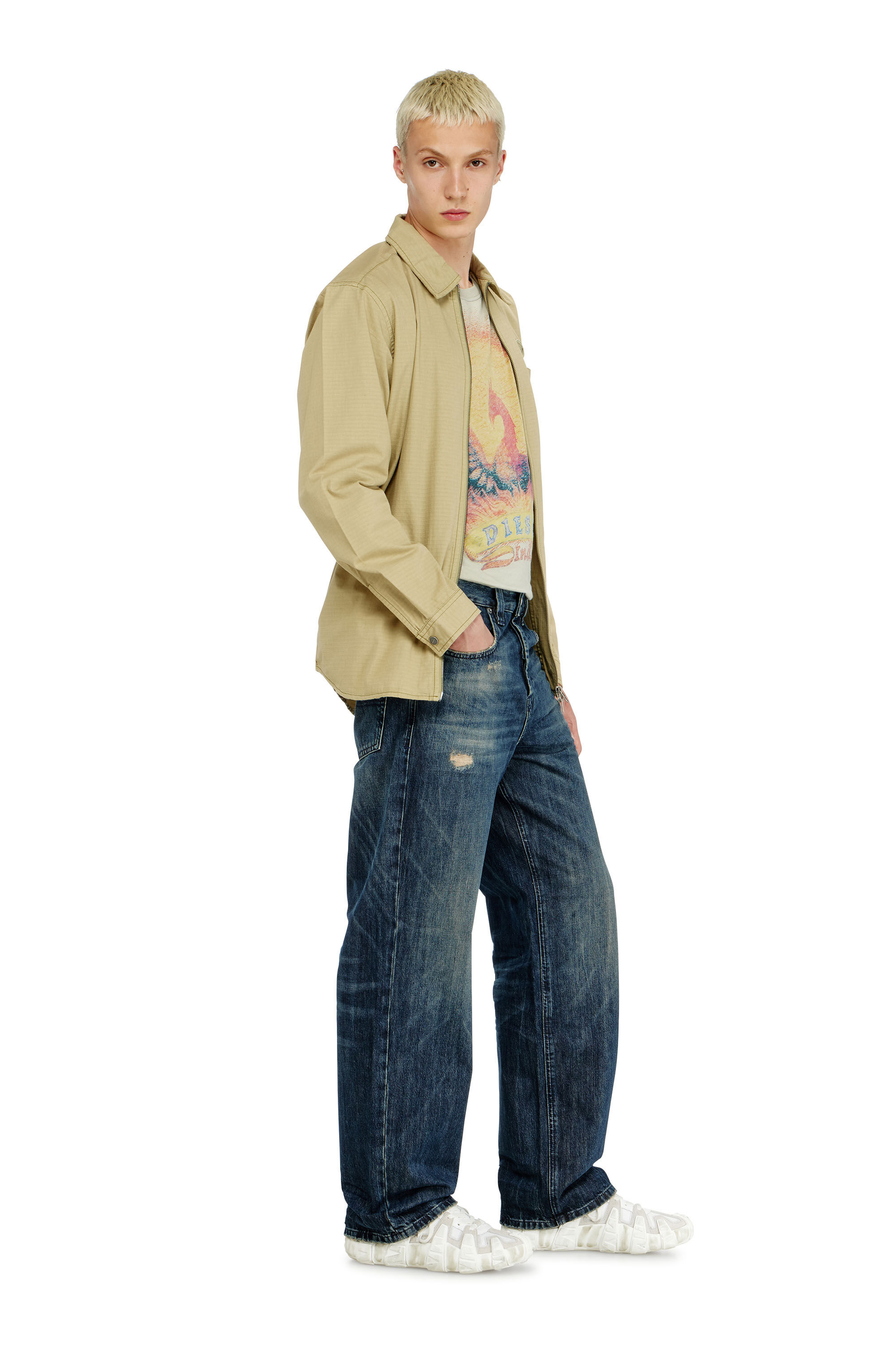 Men's Relaxed Jeans | Dark Blue | Diesel 2001 D-Macro