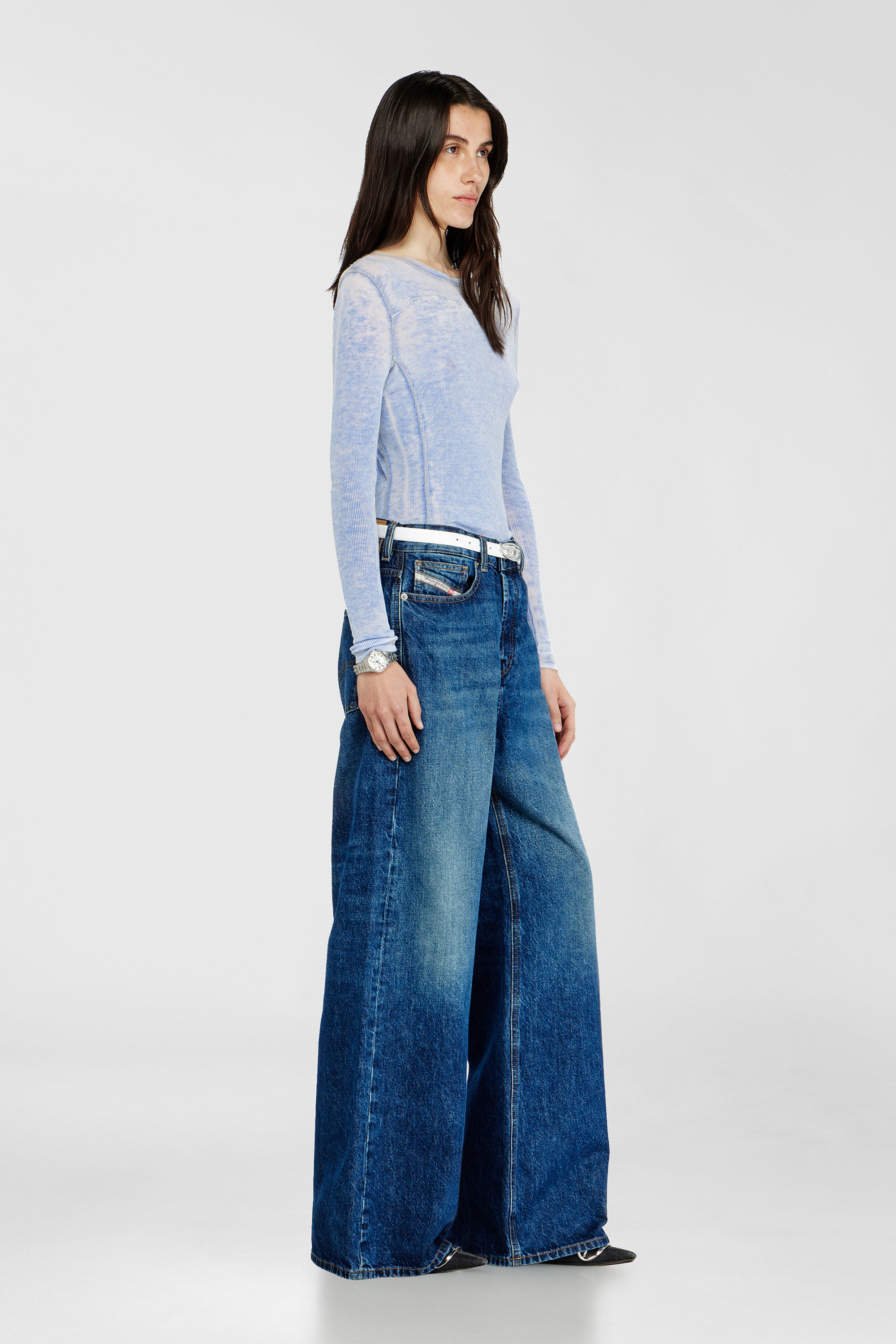 Diesel - Unisex's Relaxed Jeans 1996 D-Sire 09I27, Dark Blue - 2