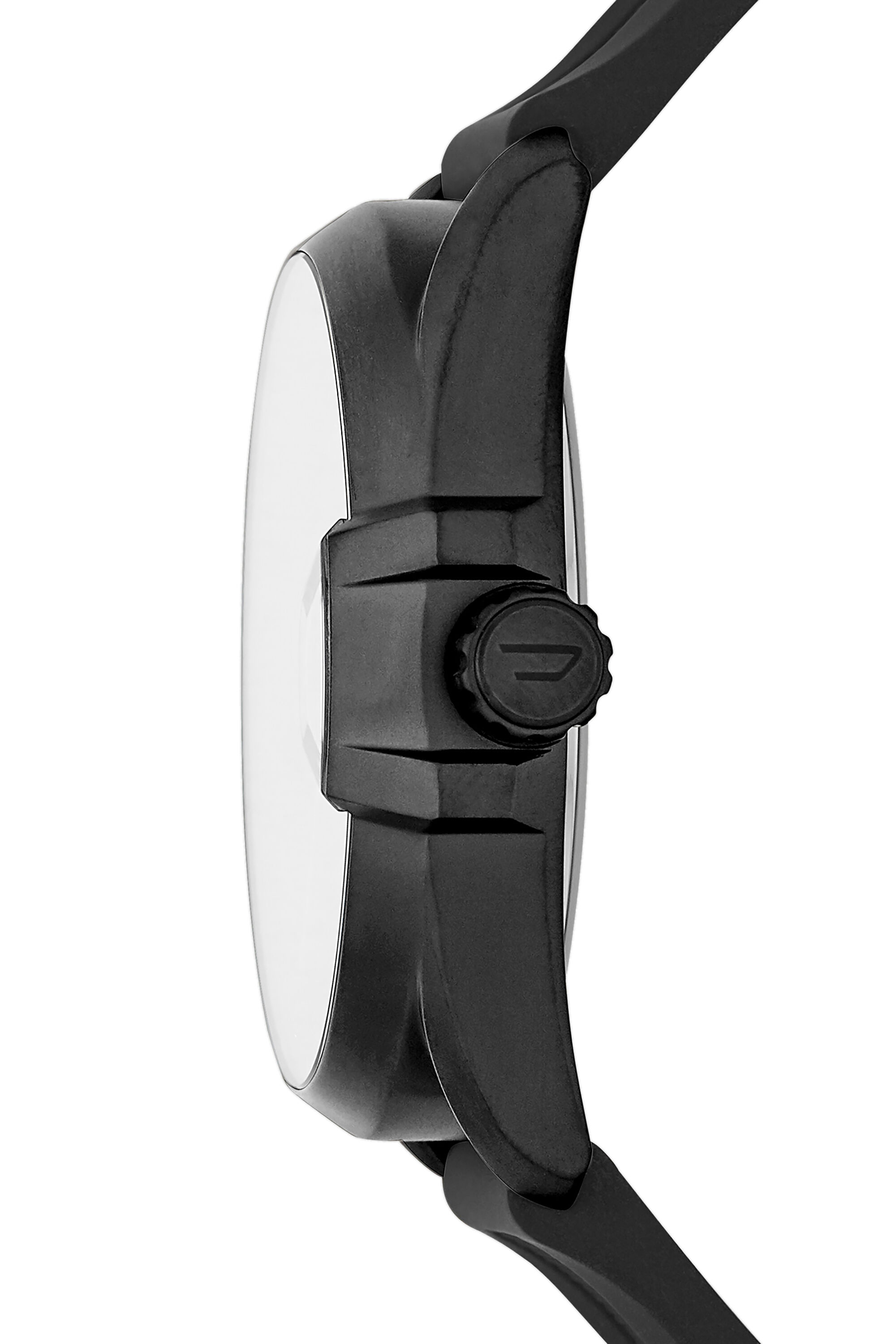 DZ1892 Man MS9 three hand black silicone watch Diesel