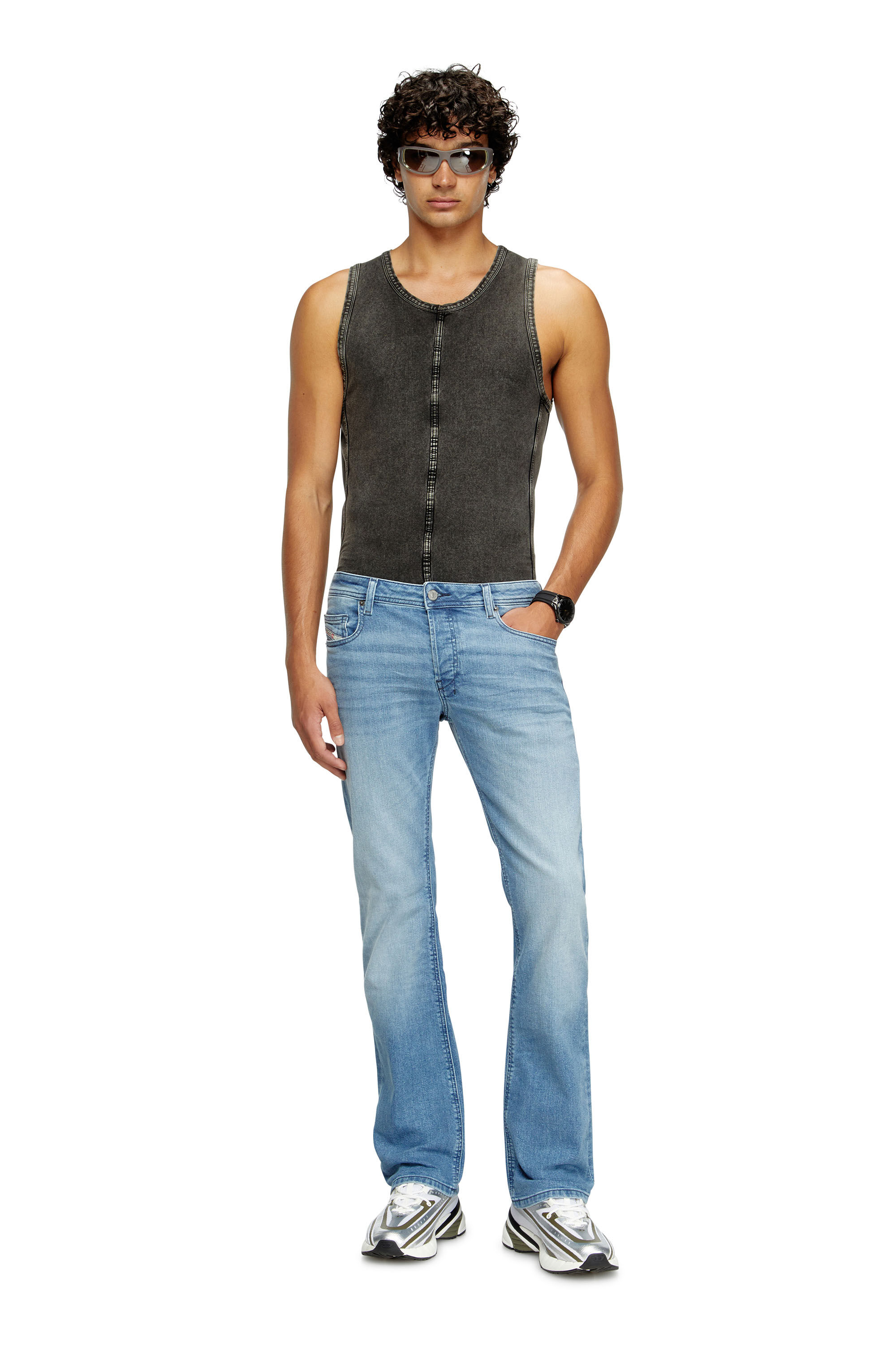 Men's Bootcut Jeans | Light Blue | Diesel 2007 Zatiny