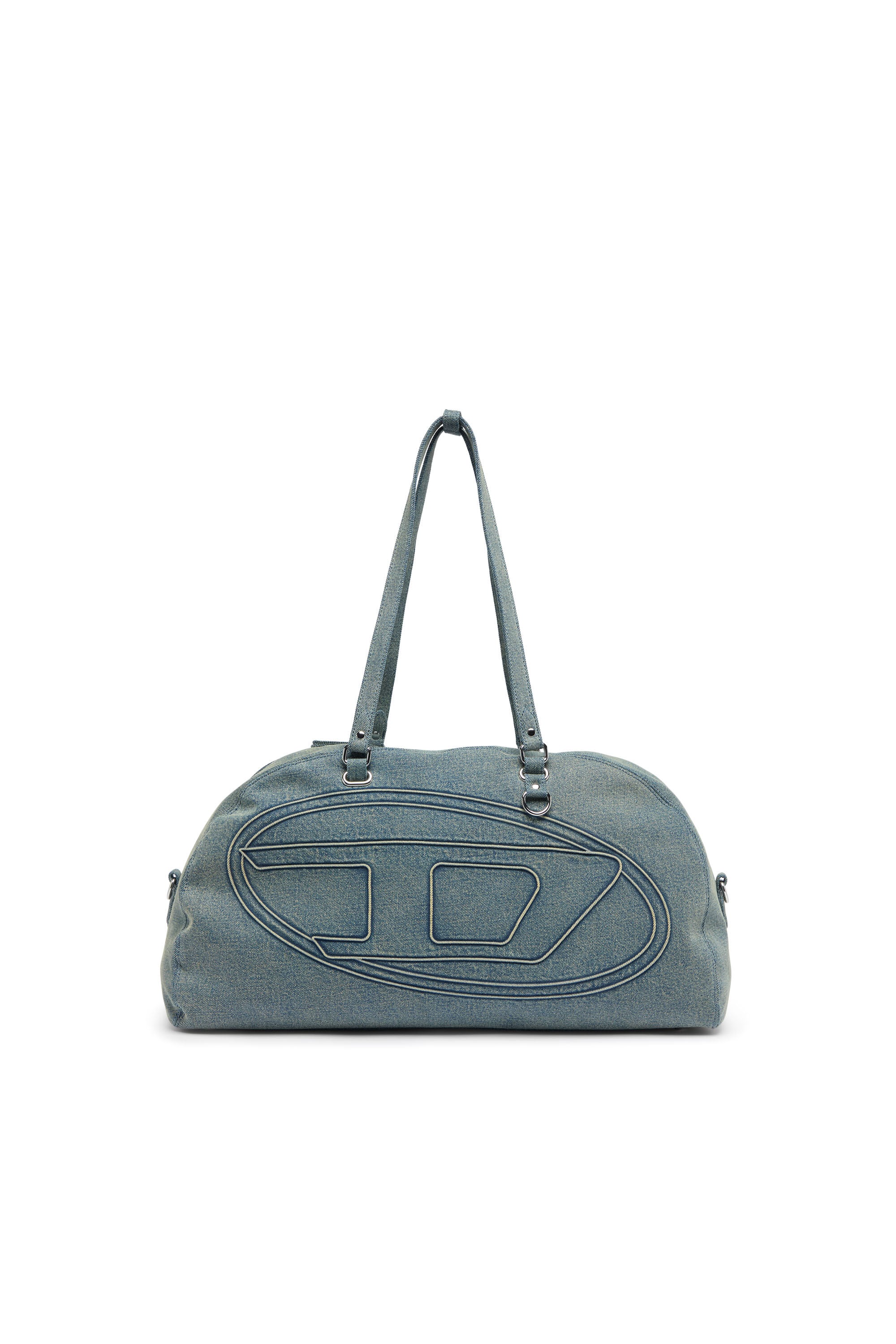 Diesel - 1DR DOME SOFT DUFFLE XL, Unisex's 1DR Dome-Duffle bag in denim with Oval D logo in Light Blue - 2