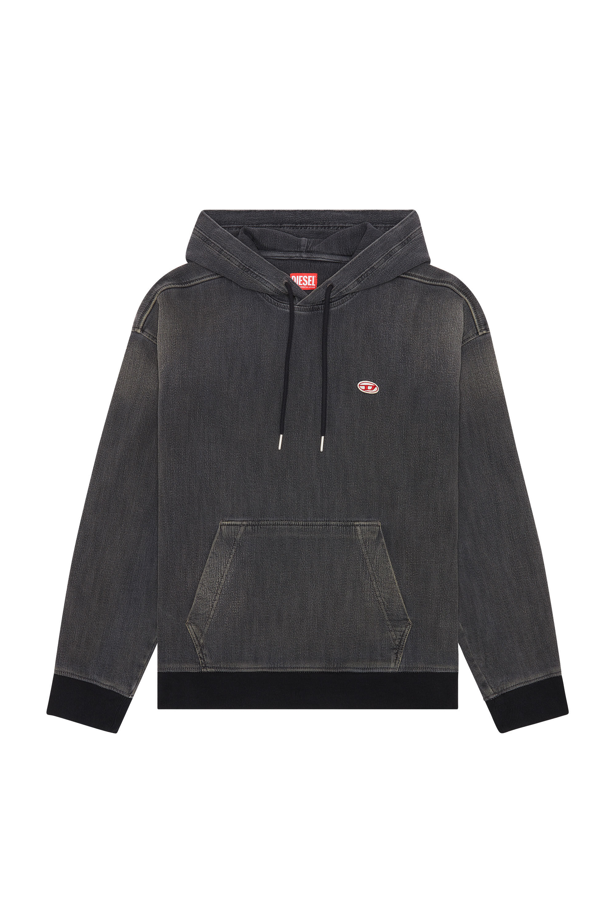 Grey denim hooded jacket outlet