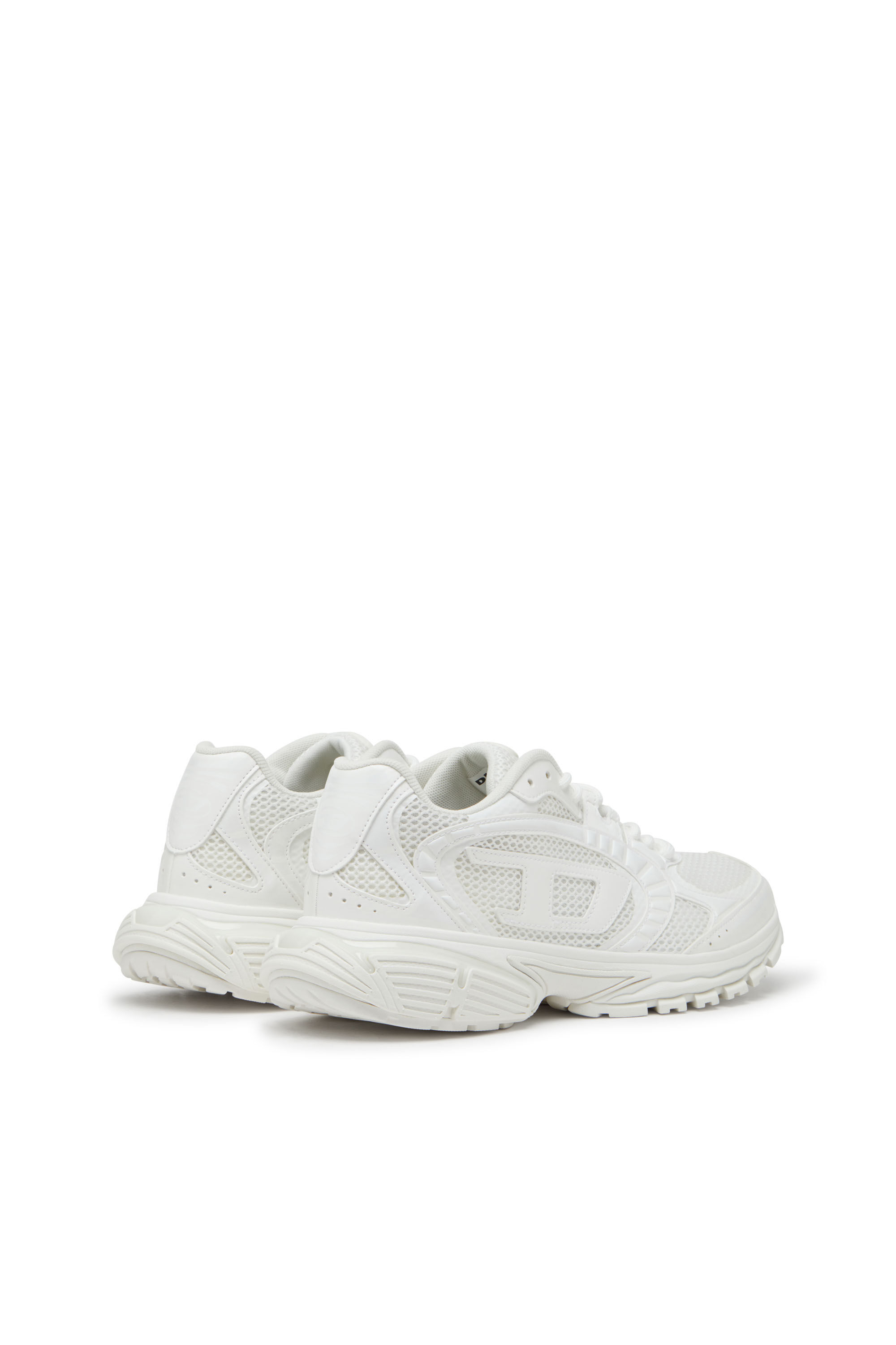 【DIESEL】S-Pro-V-Dense Low Dロゴ レースアップ スニーカー Women's S-Pro-V-Dense-Metallic mesh sneakers with Oval D