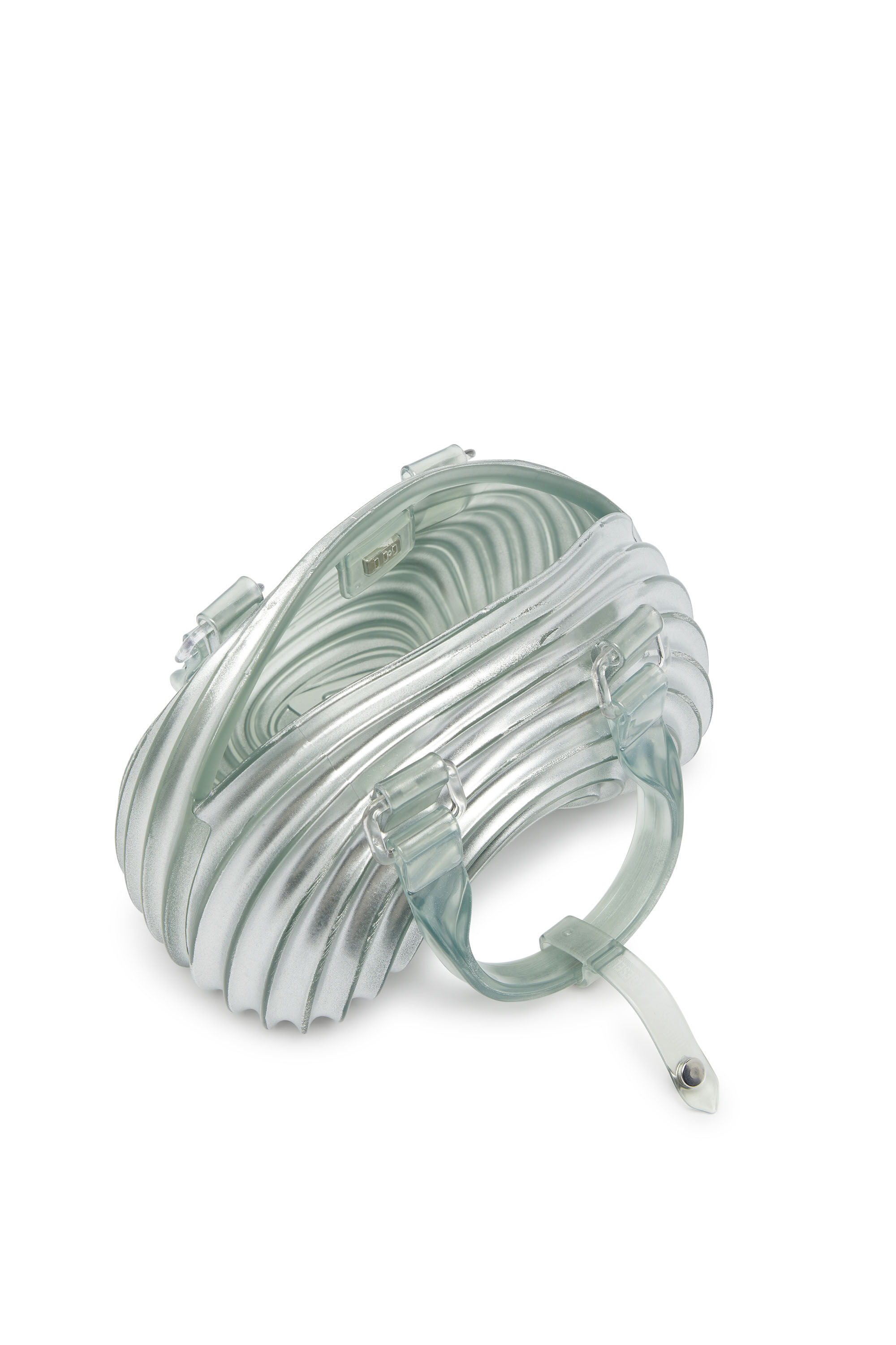 Diesel - MELISSA QUANTUM DOME, Woman's Quantum Dome - Handbag in Melflex&reg; in Silver - 4