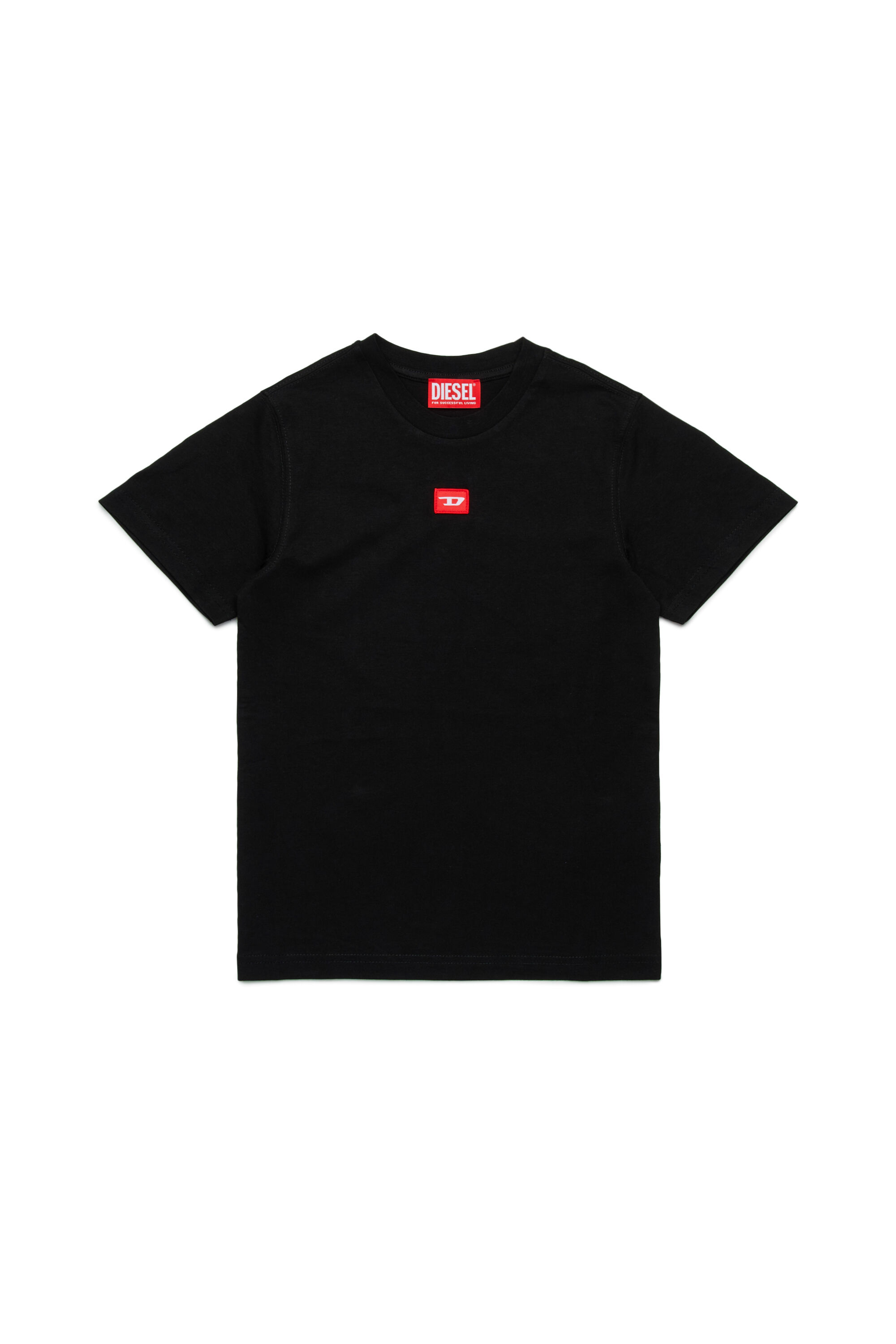 Diesel - TXDIEGO, Man's Cotton T-shirt with patch in Black - 1