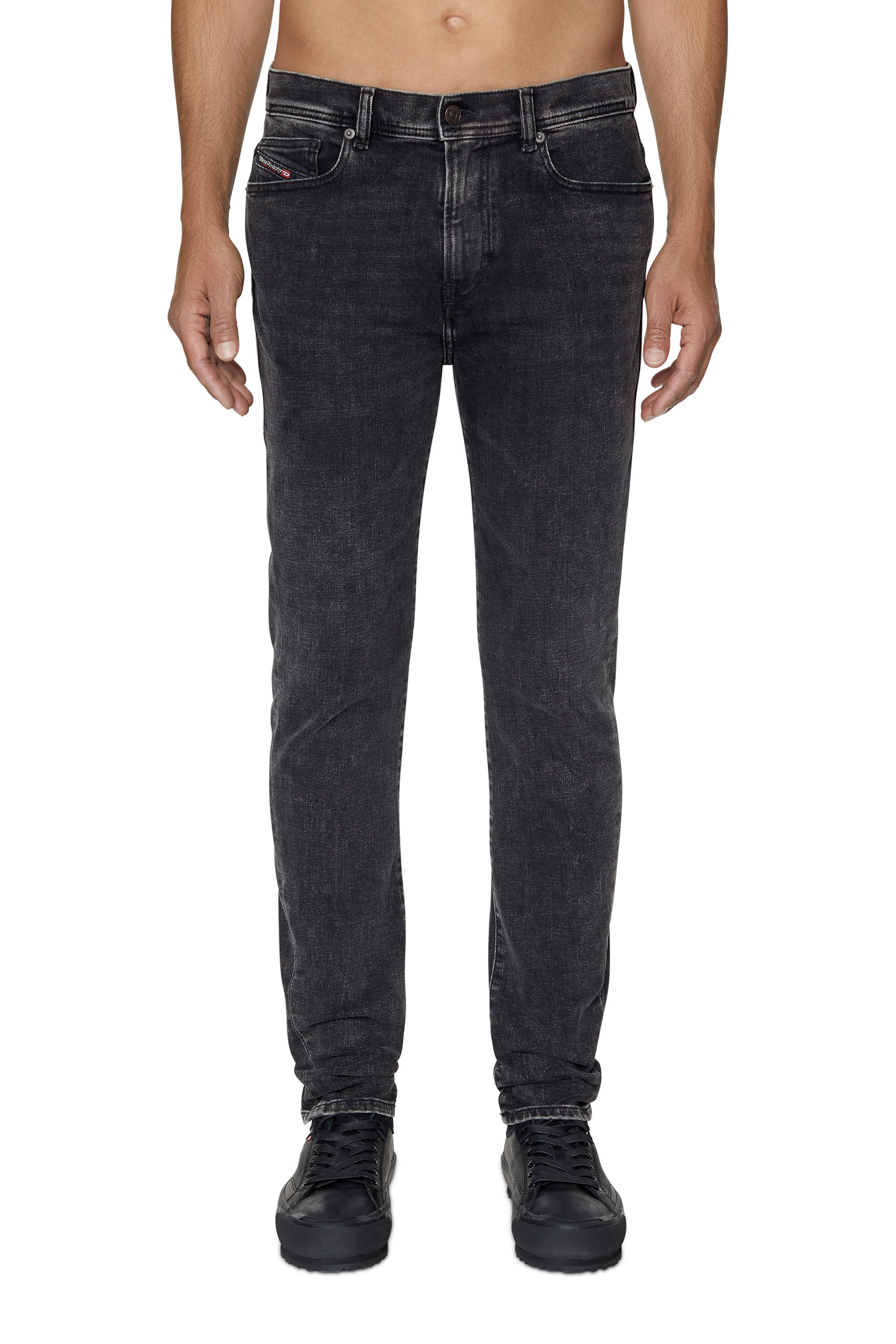 Diesel - Skinny Jeans 1983 D-Amny 09C22, Man's Skinny Jeans - 1983 D-Amny in Black/Dark grey - 3