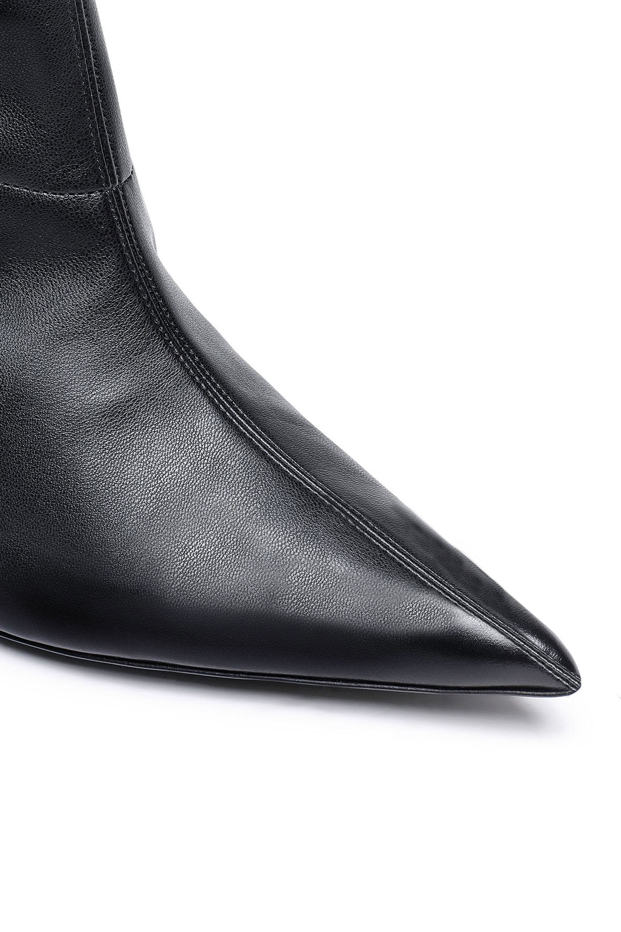 Diesel - D-VENUS KBT, Woman's D-Venus Kbt - Knee-high boots in coated stretch fabric in Black - 4