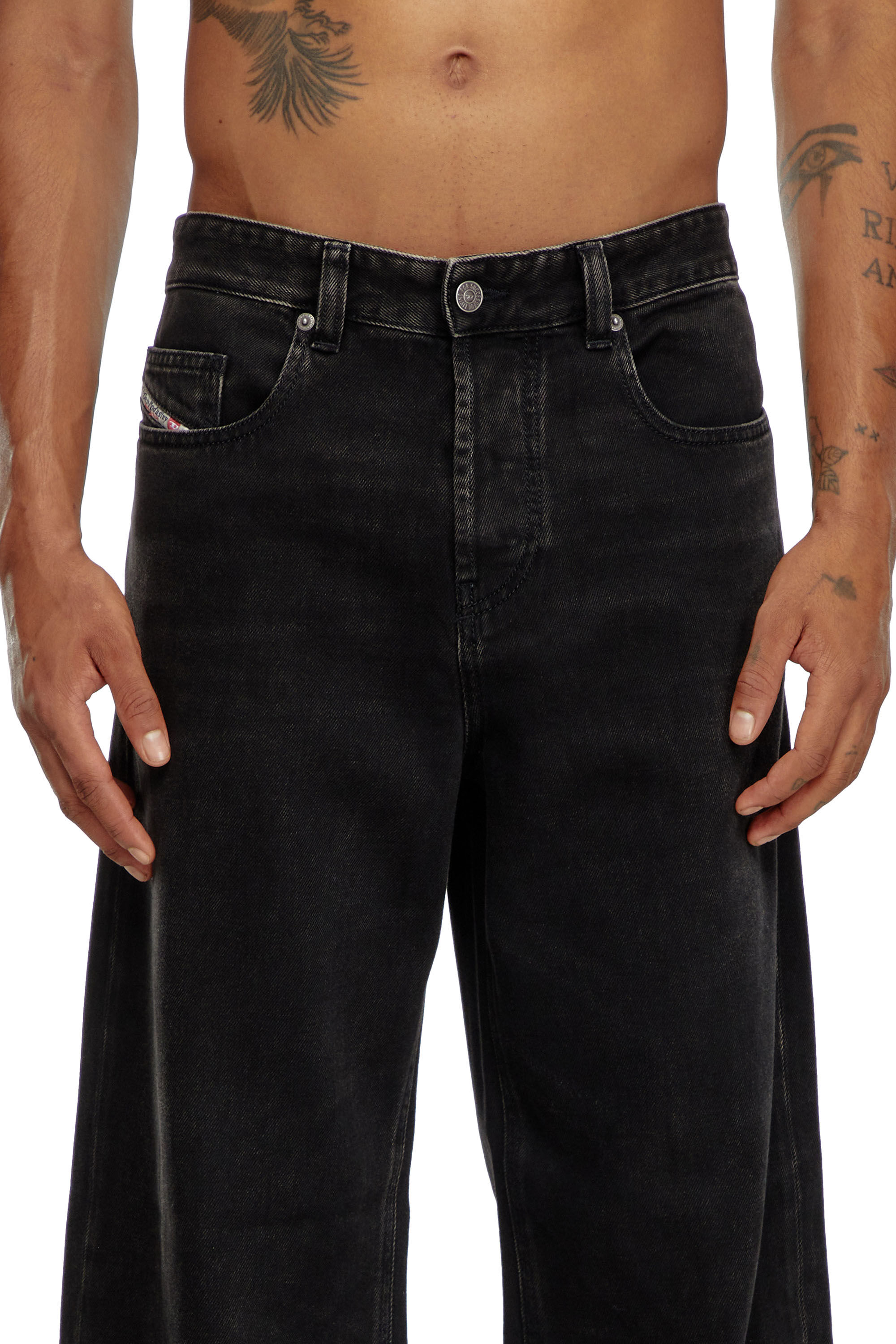海外通販サイト ブランド Men's Regular Jeans | Black/Dark grey | Diesel 2001 D-Macro パンツ