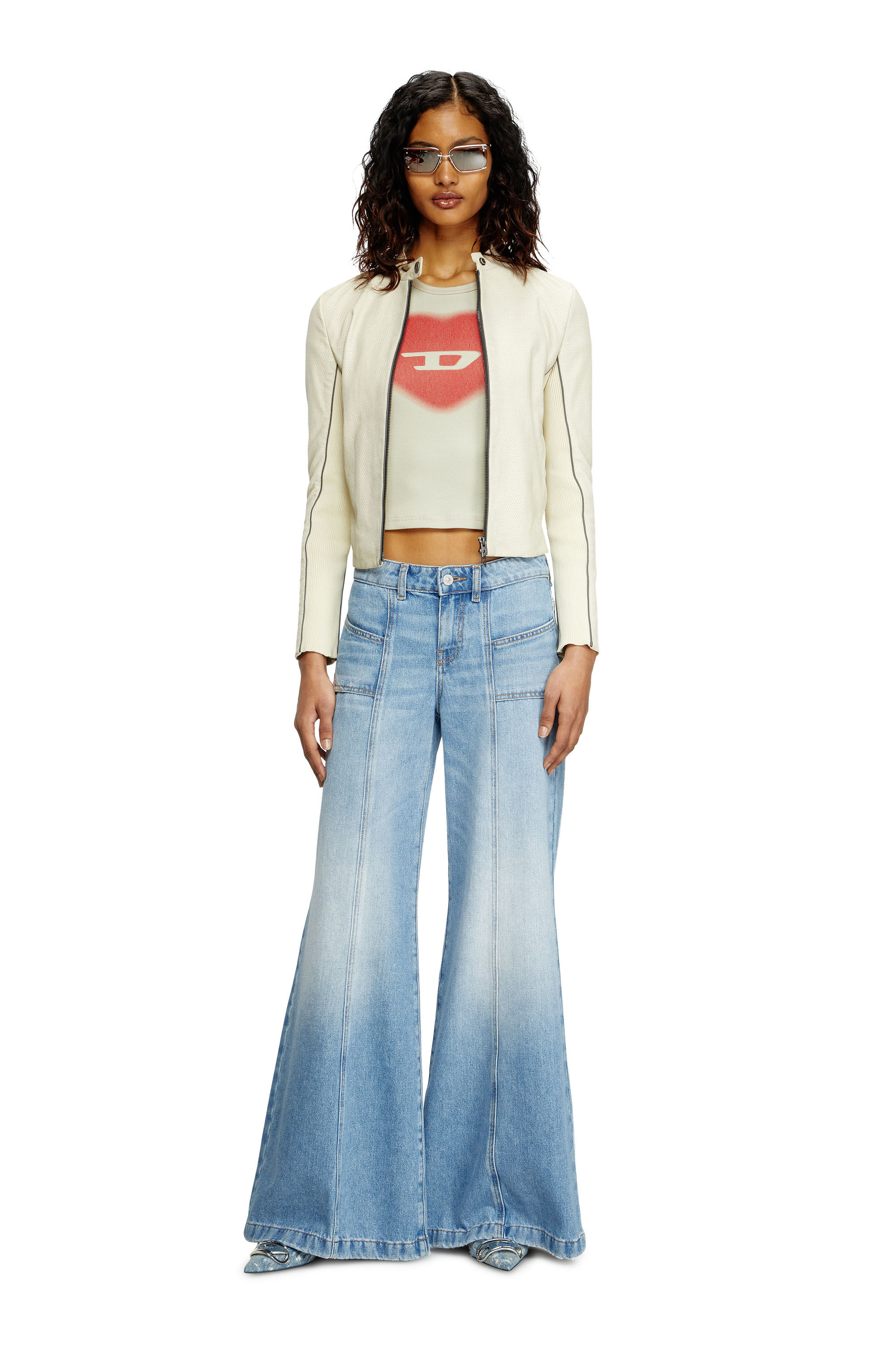 Women's Flare Jeans | Low Waist D-Akii | Light Blue | Diesel AU