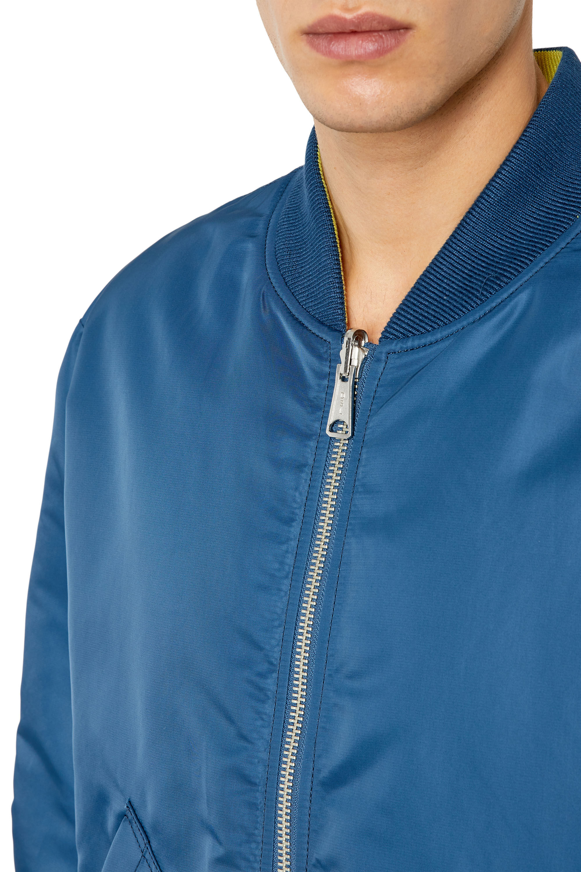 Diesel - J-MATT, Man's Reversible bomber in padded nylon in Blue - 6
