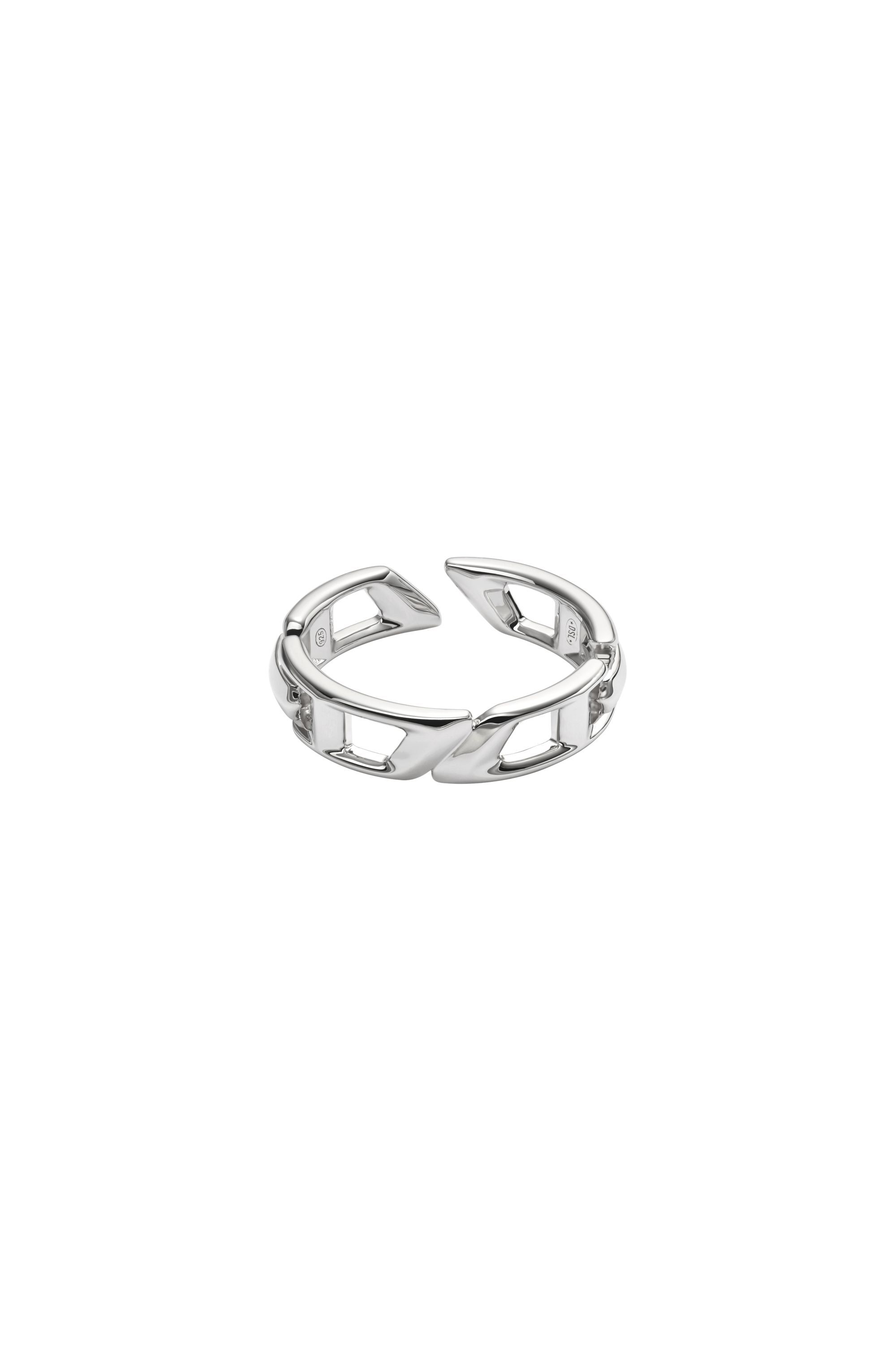 DIESEL シルバーリング D Logo Silver Band Ring 海外ブランド DIESEL】D (DIESEL/指輪 Ring Band Silver