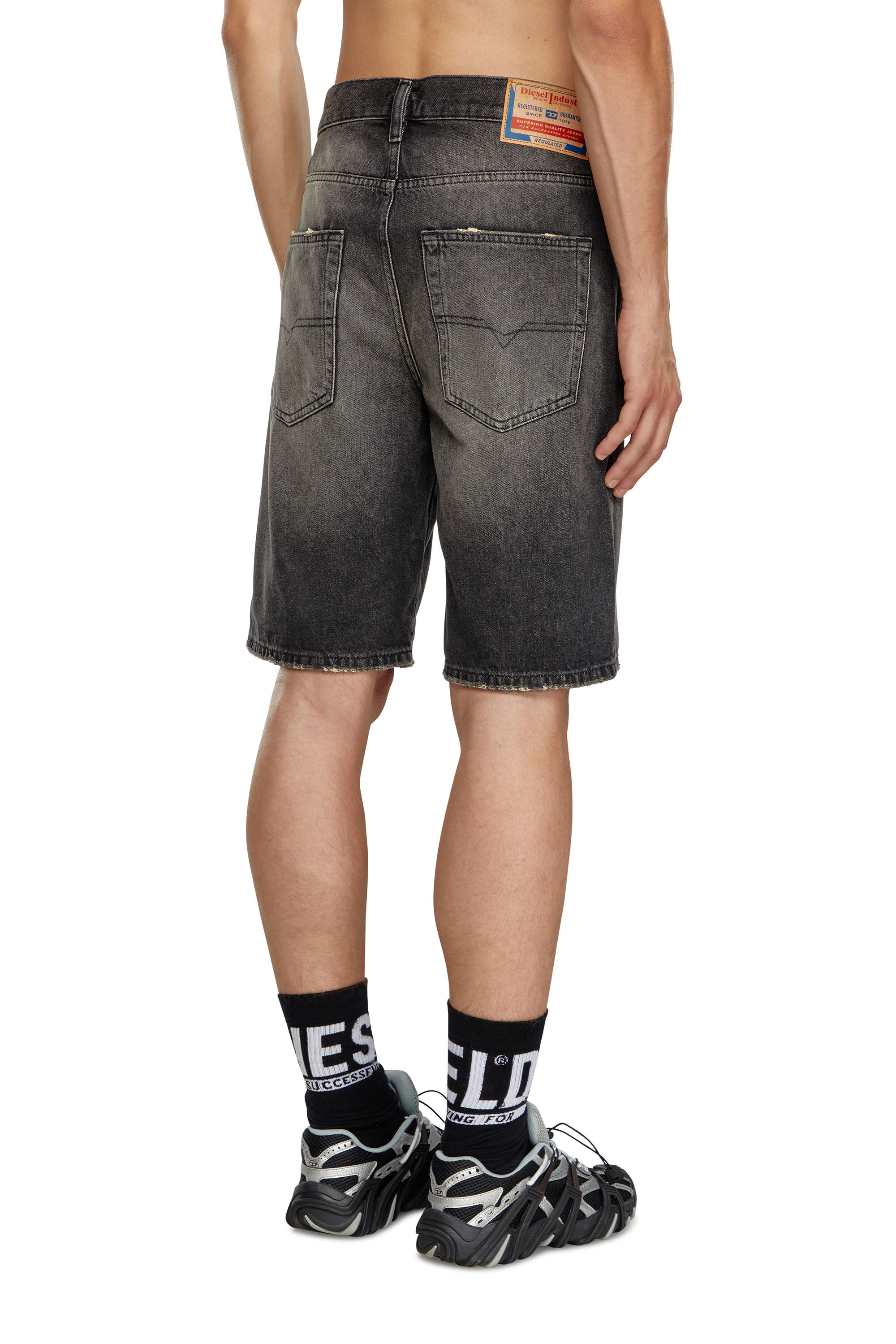 Men s Denim shorts Black Diesel