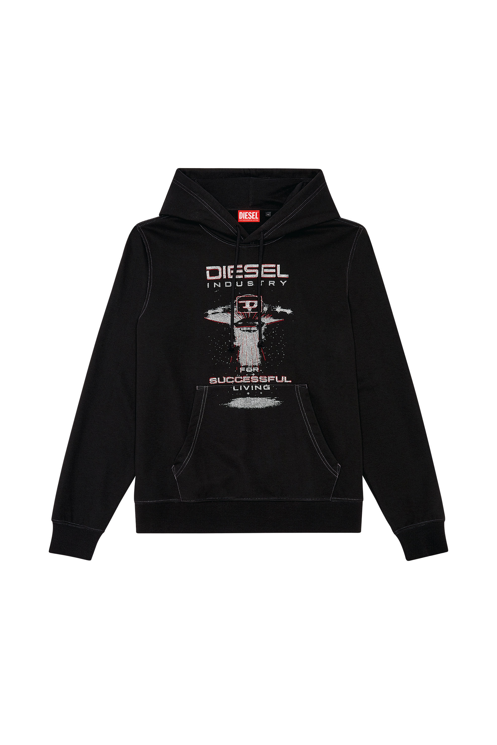 Diesel - S-GINN-HOOD-K36, Black - Image 2