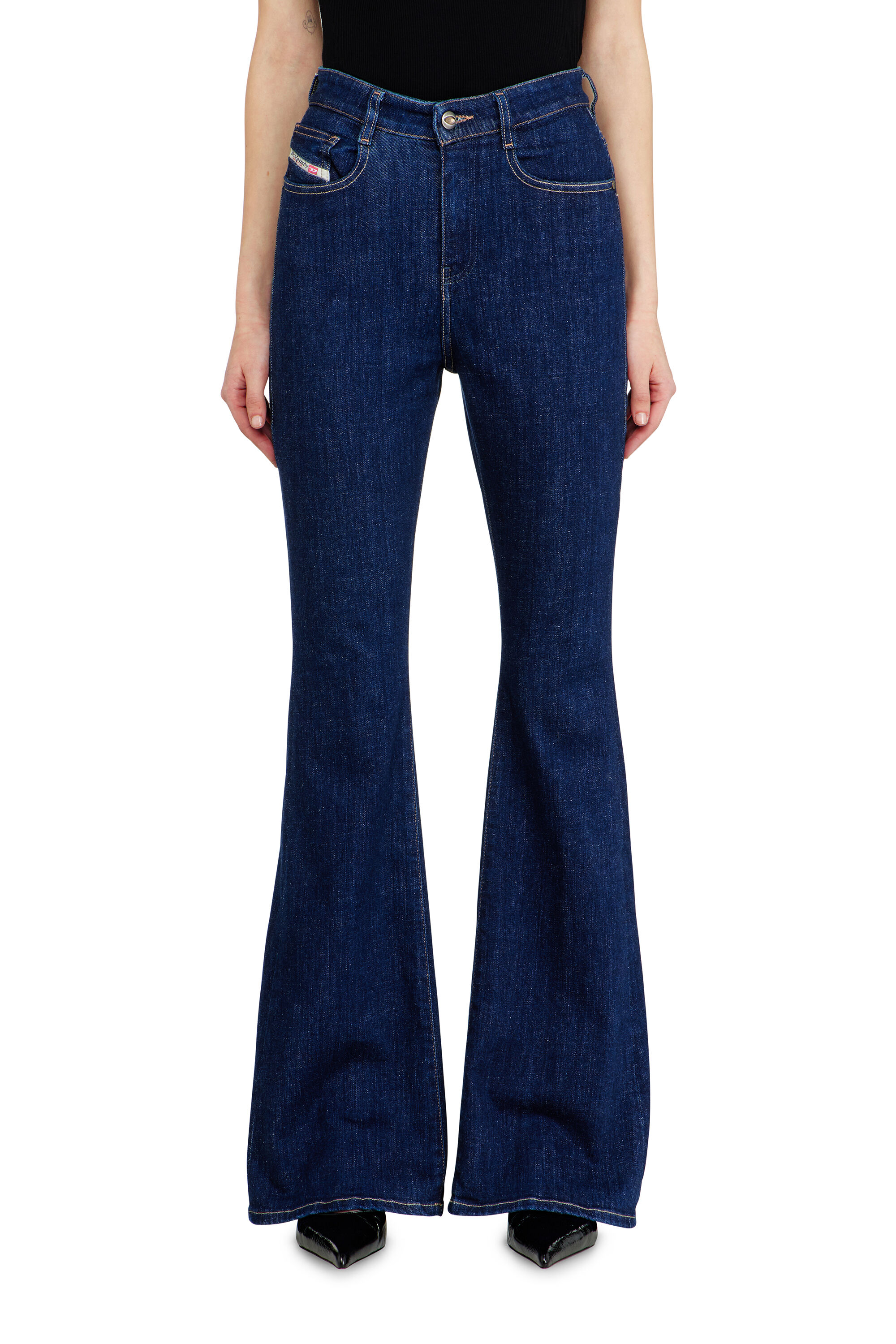 Diesel - Woman's Bootcut Jeans 1973 D-Partt 09Q03, Dark Blue - 4