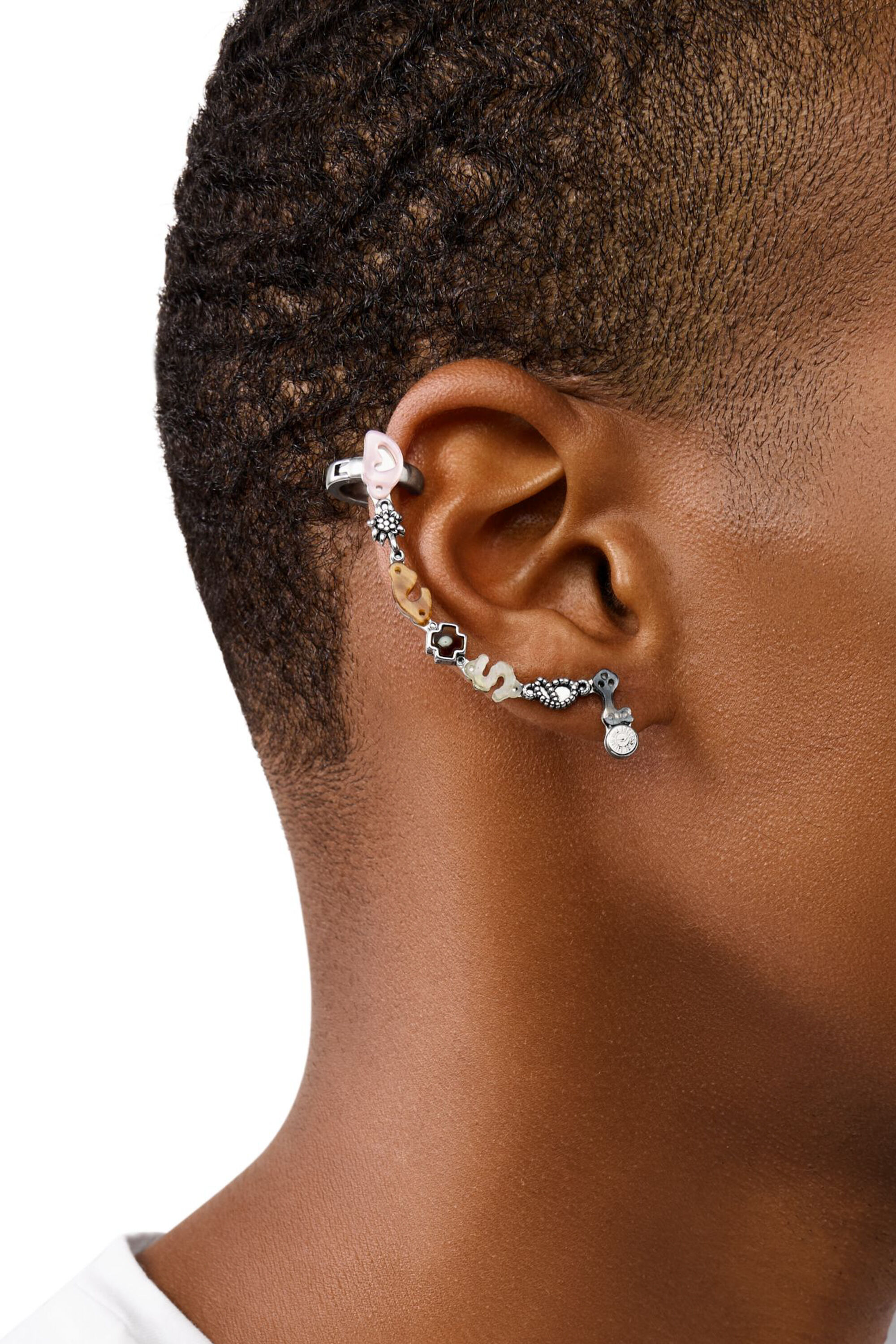 Diesel - DX1563040 JEWEL, Unisex's Stainless Steel Cuff Earring in Multicolor - 3