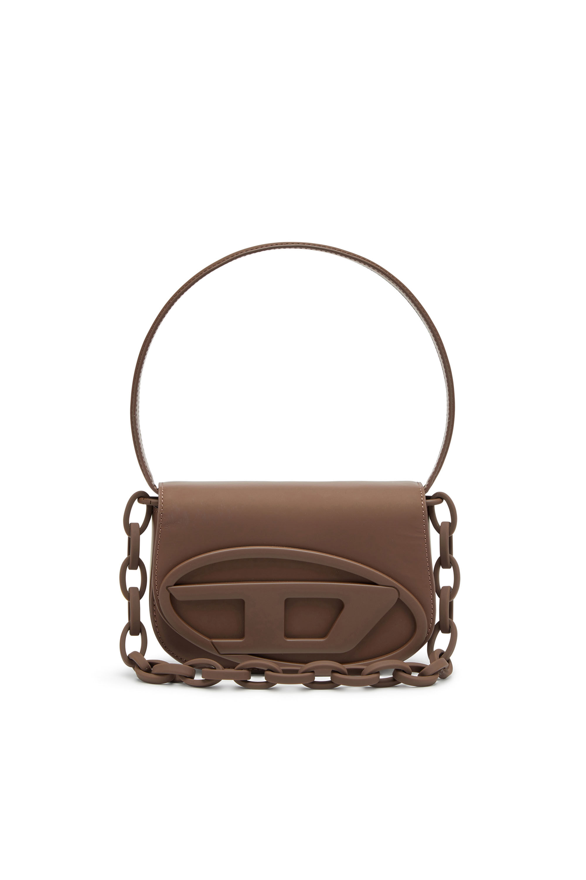Women s 1DR Iconic shoulder bag in matte leather Brown Diesel