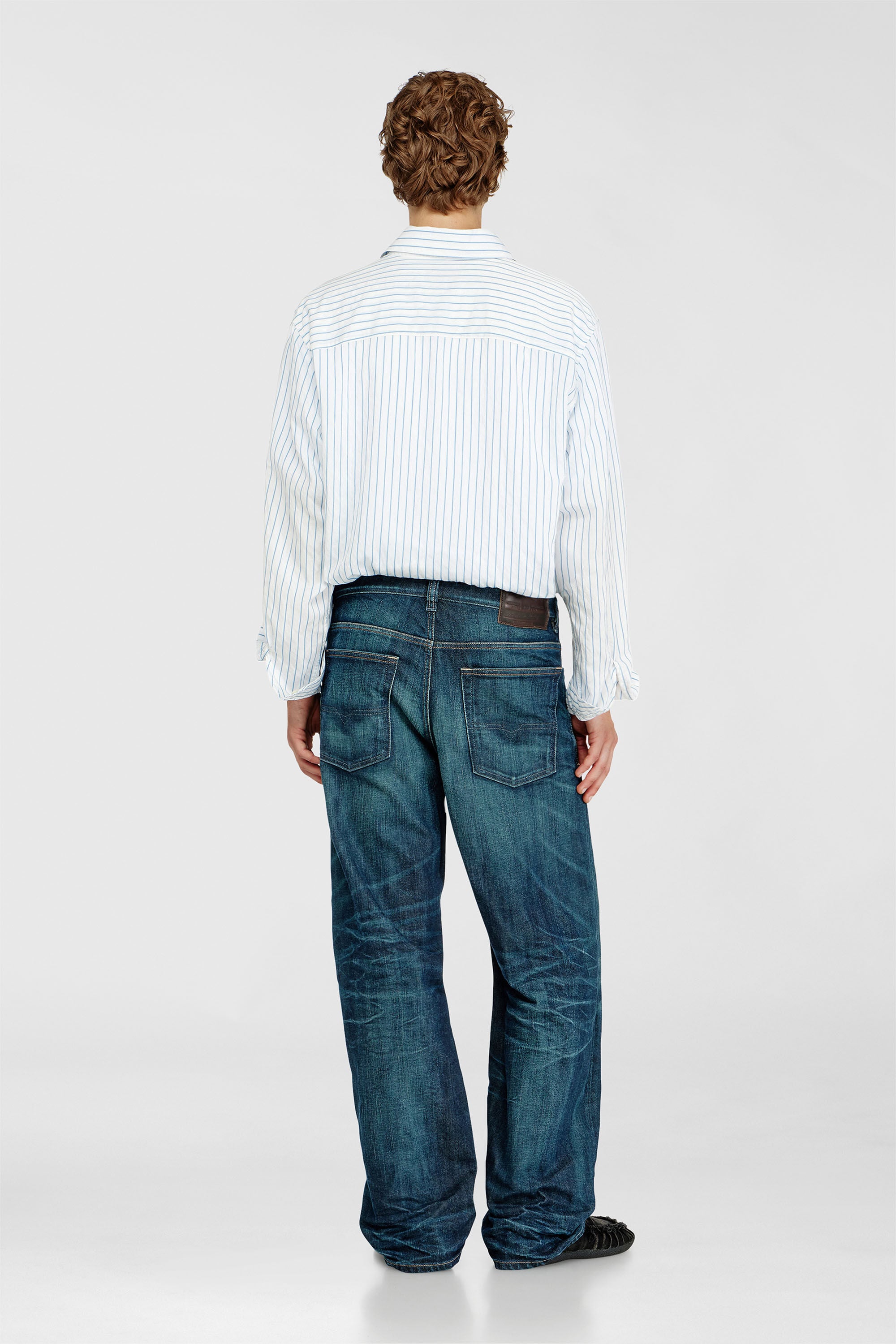 Diesel - Man's Relaxed Jeans 2001 D-Macro 09Q04, Dark Blue - 3
