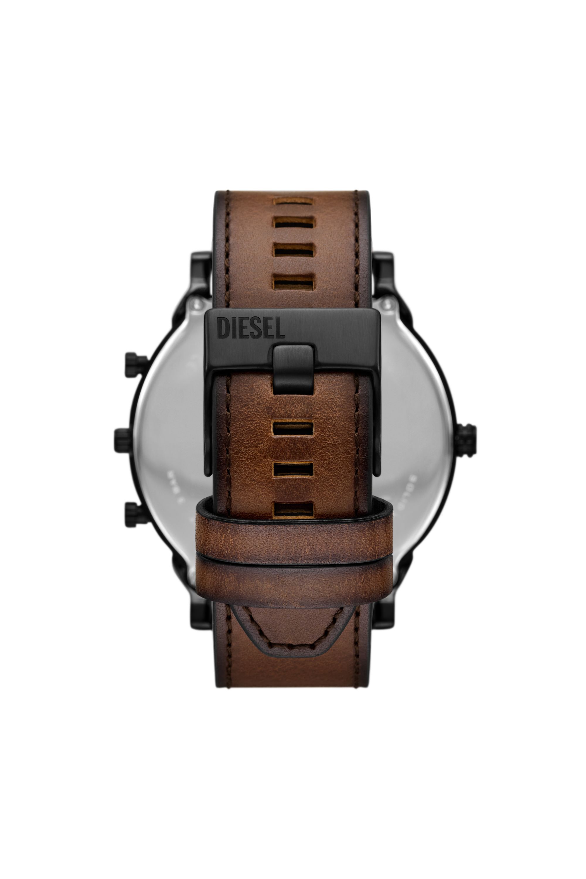 Men's Mega Chief Slim brown leather watch | Brown | Diesel