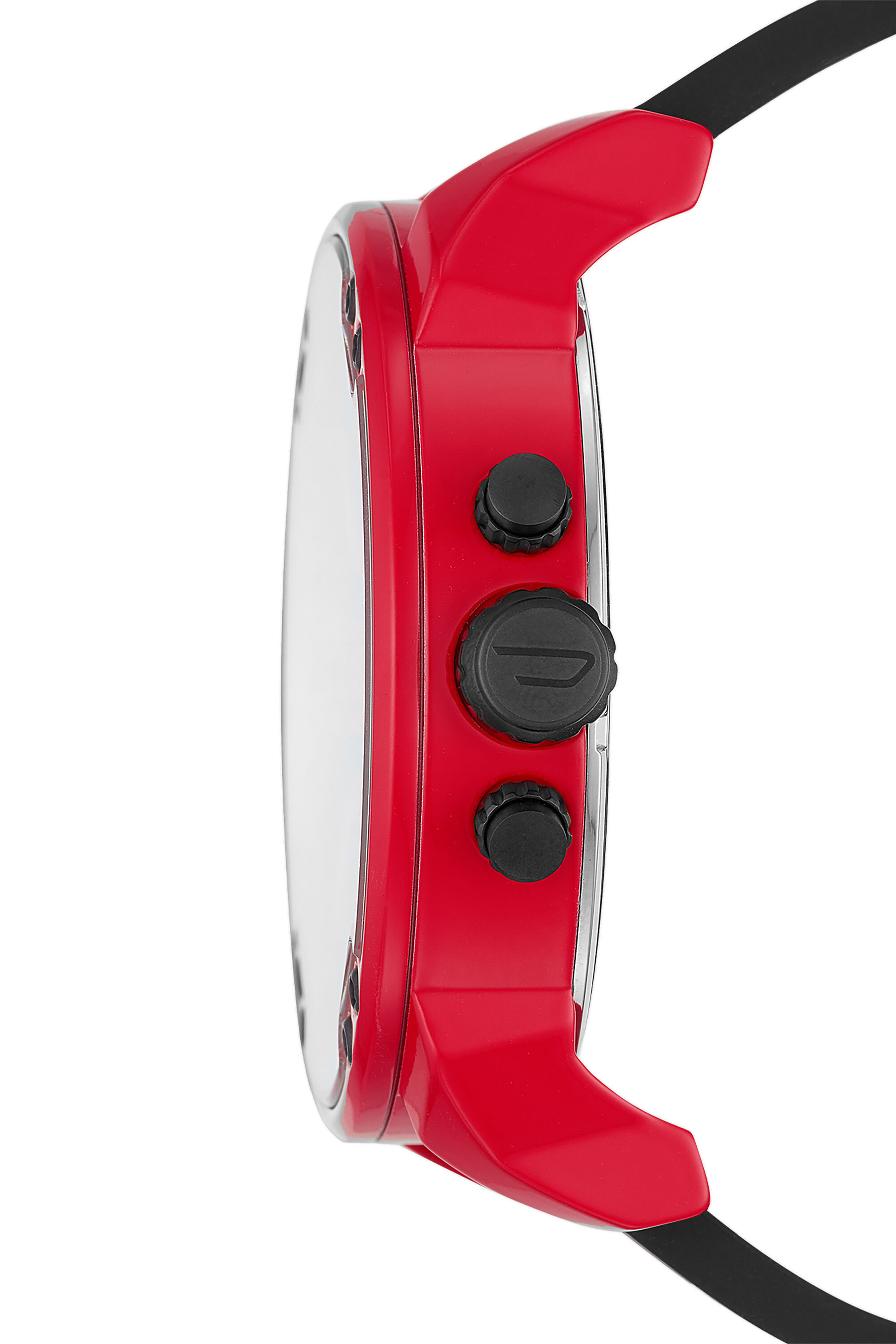 DZ7431 Man Mr Daddy 2.0 Multifunction Red Silicone Watch Diesel