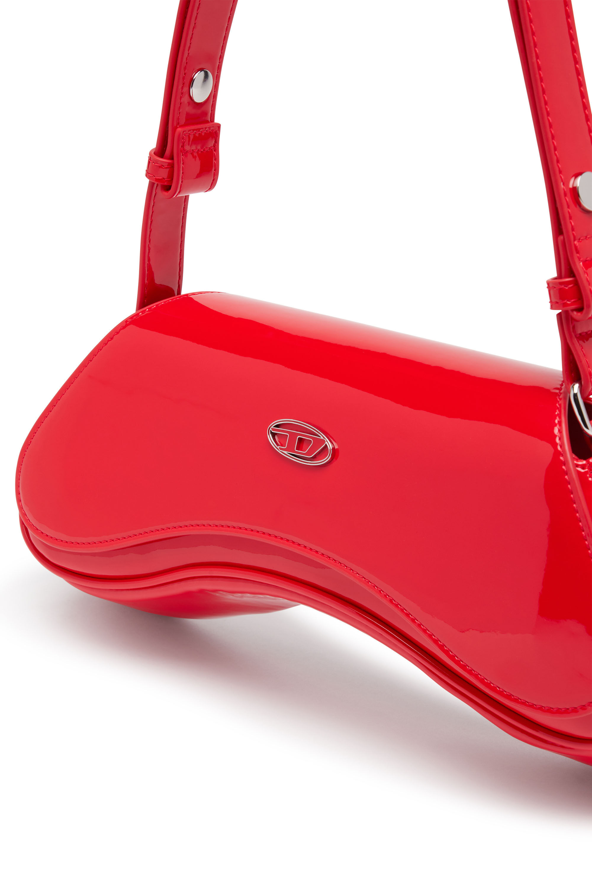 Women's Play-Glossy crossbody bag | Red | Diesel