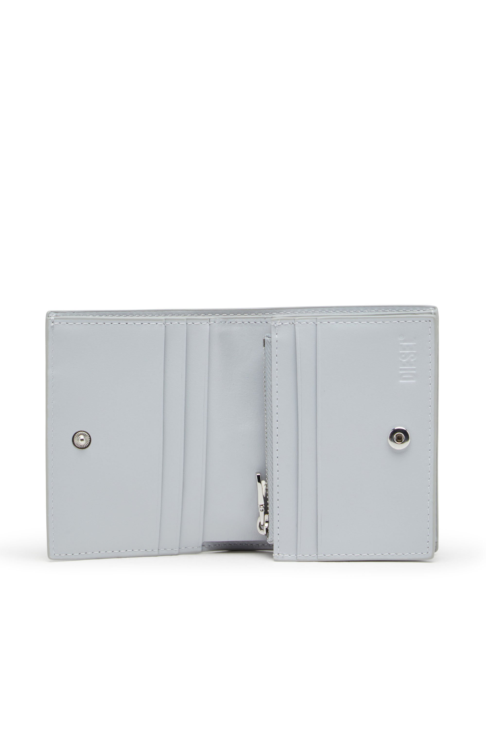 Diesel - PLAY BI FOLD III, Woman's Wallet in glossy PU in Grey - 3