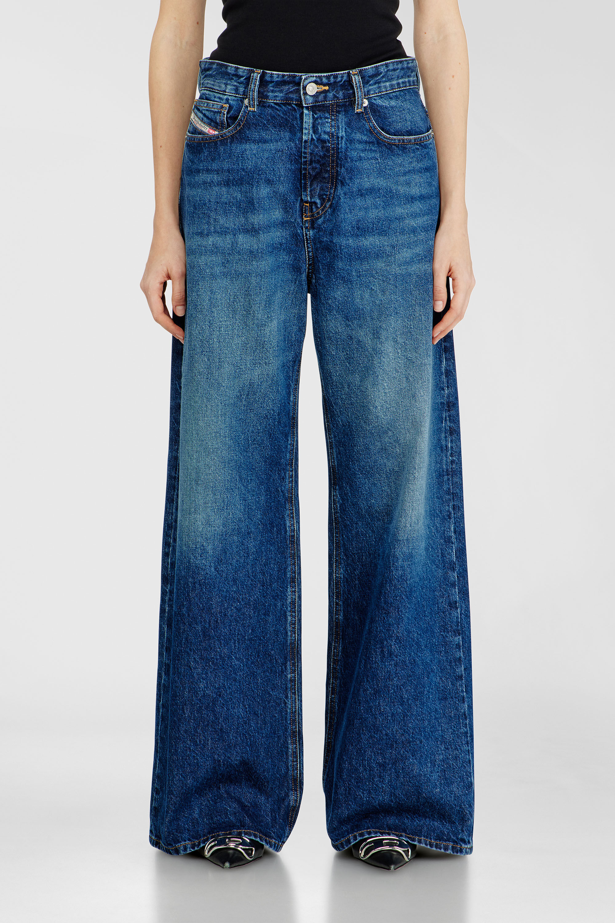 Diesel - Unisex's Relaxed Jeans 1996 D-Sire 09I27, Dark Blue - 4