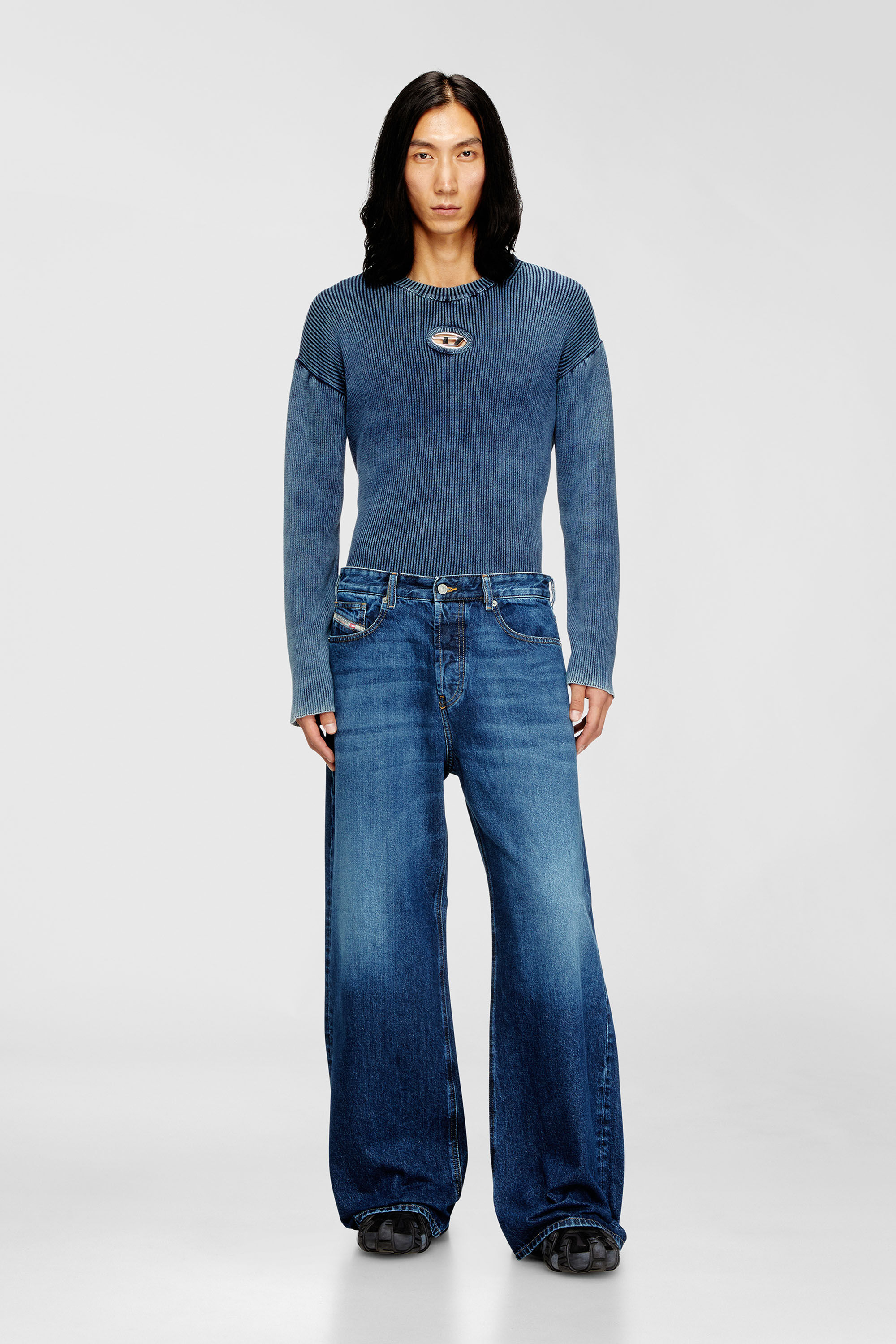 Diesel - Unisex's Relaxed Jeans 1996 D-Sire 09I27, Dark Blue - 7