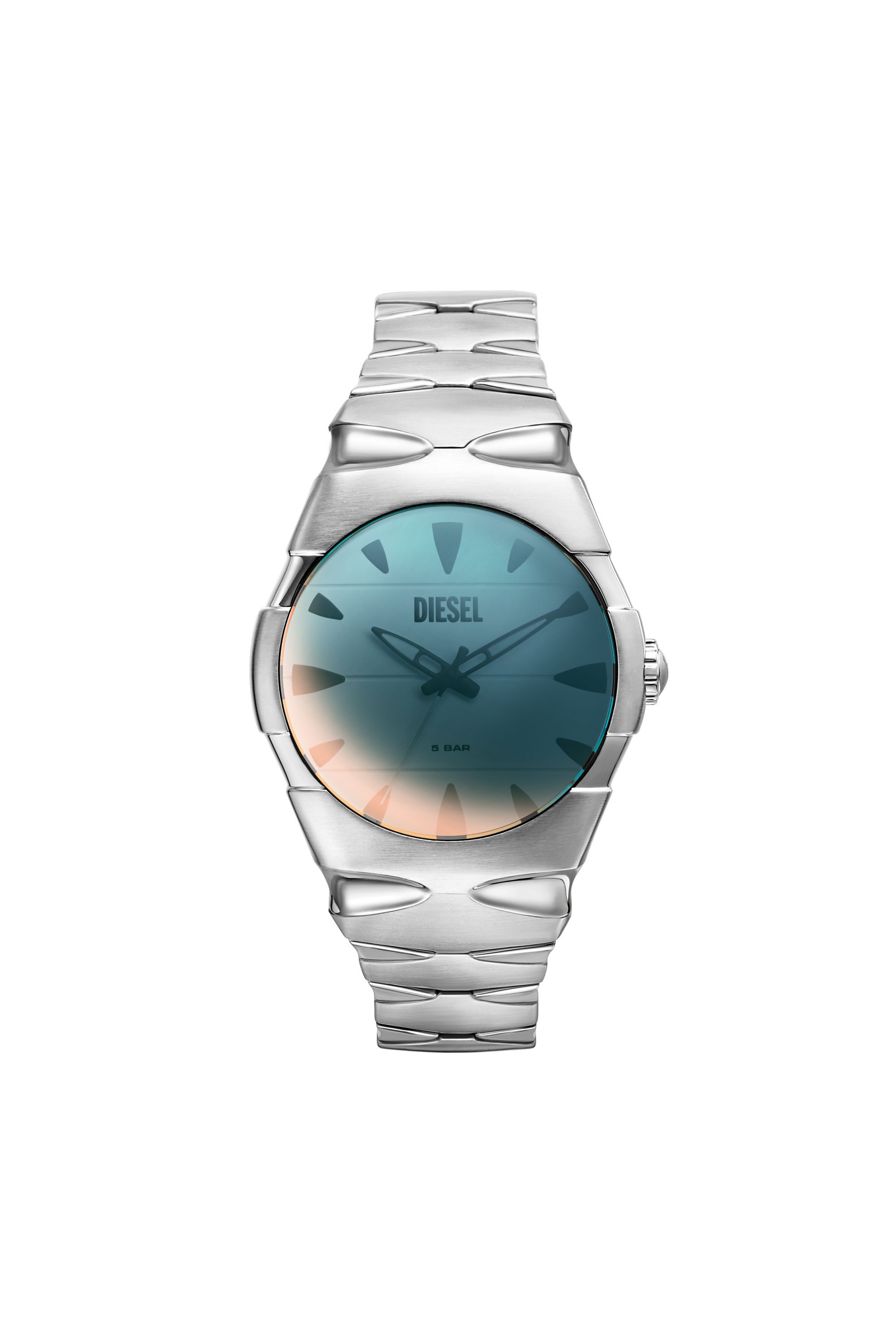Men s D Sruptor Stainless Steel Watch Silver Diesel